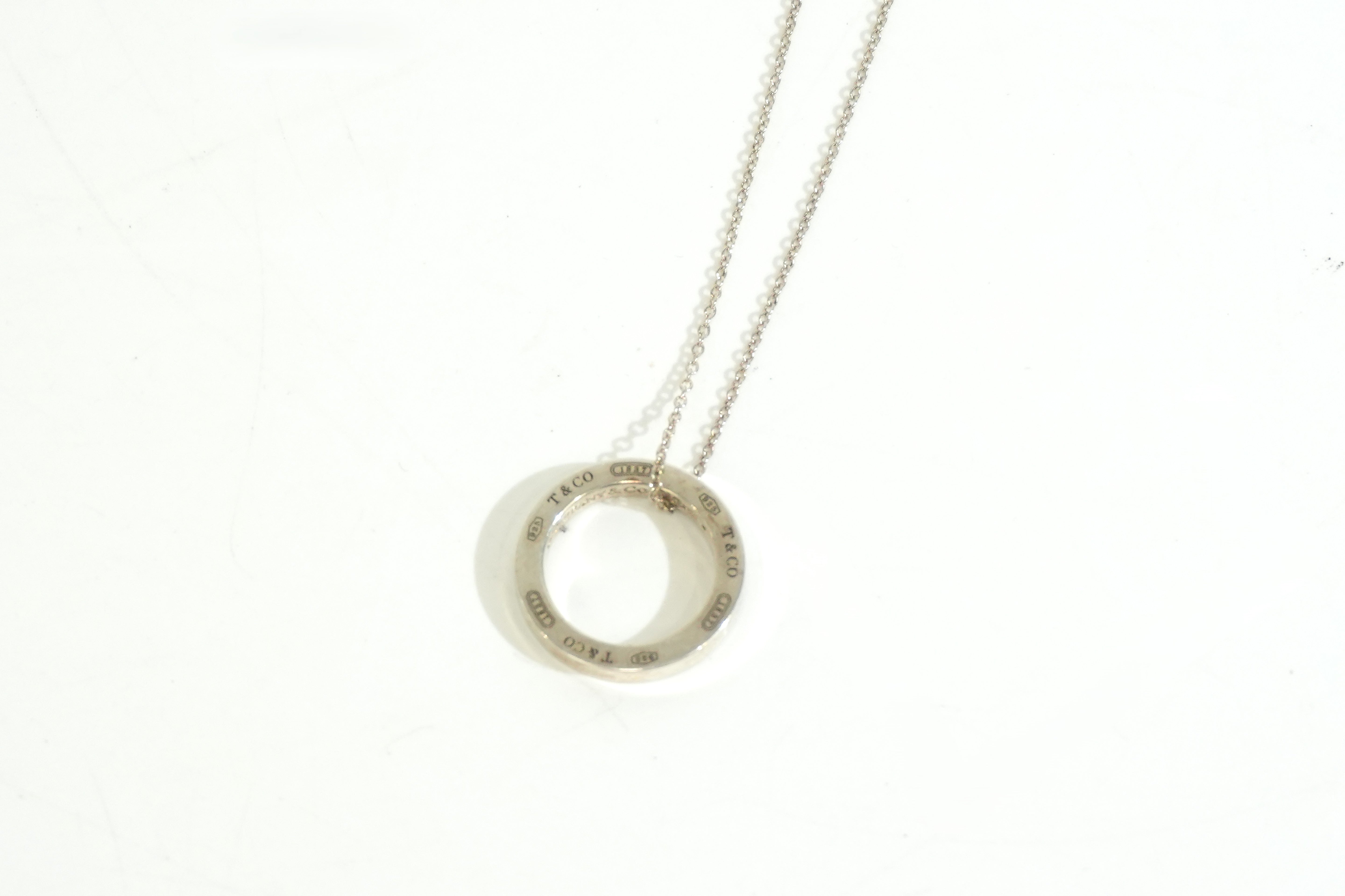 Pre-owned Tiffany & Co. Silver Ring Necklace