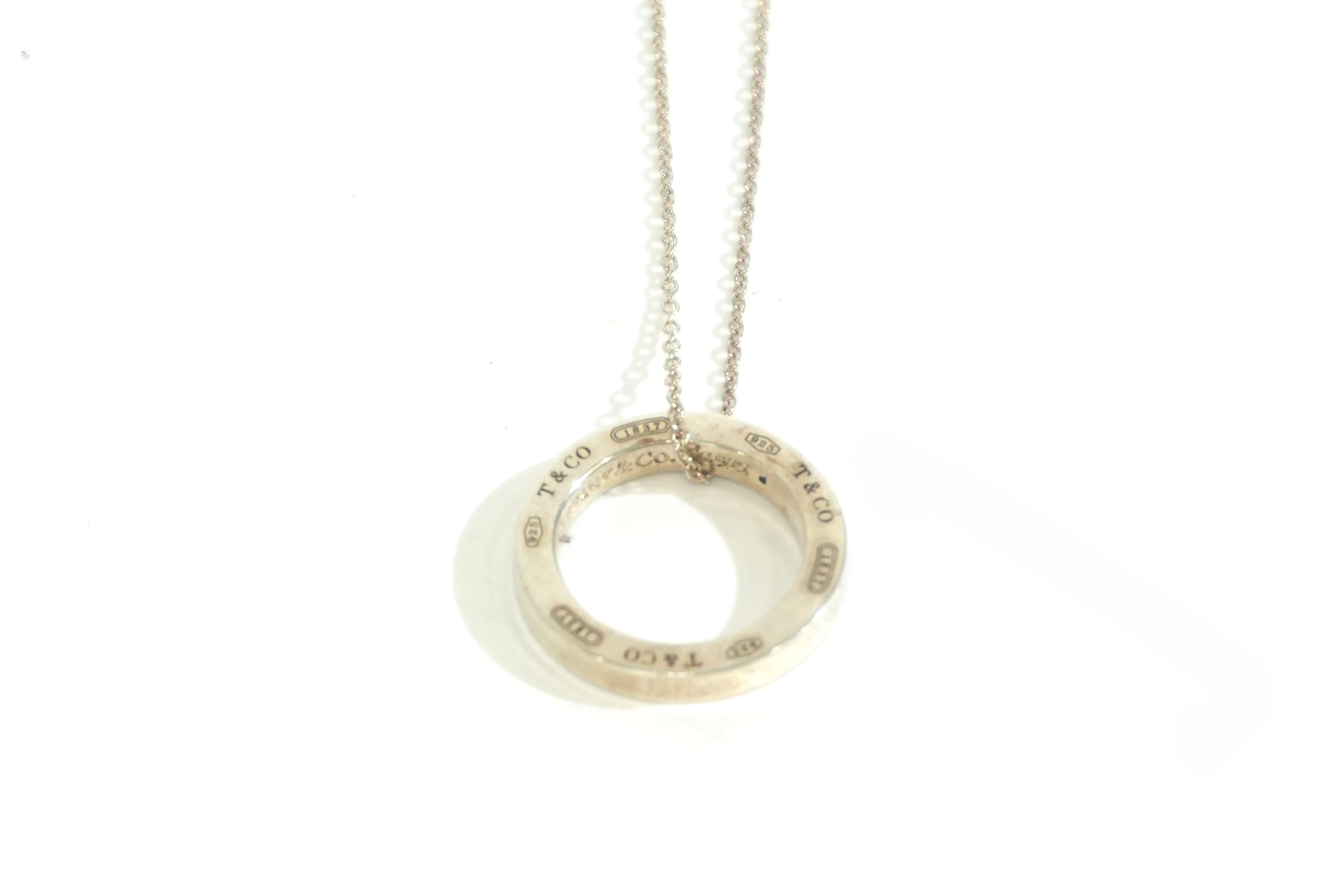 Pre-owned Tiffany & Co. Silver Ring Necklace