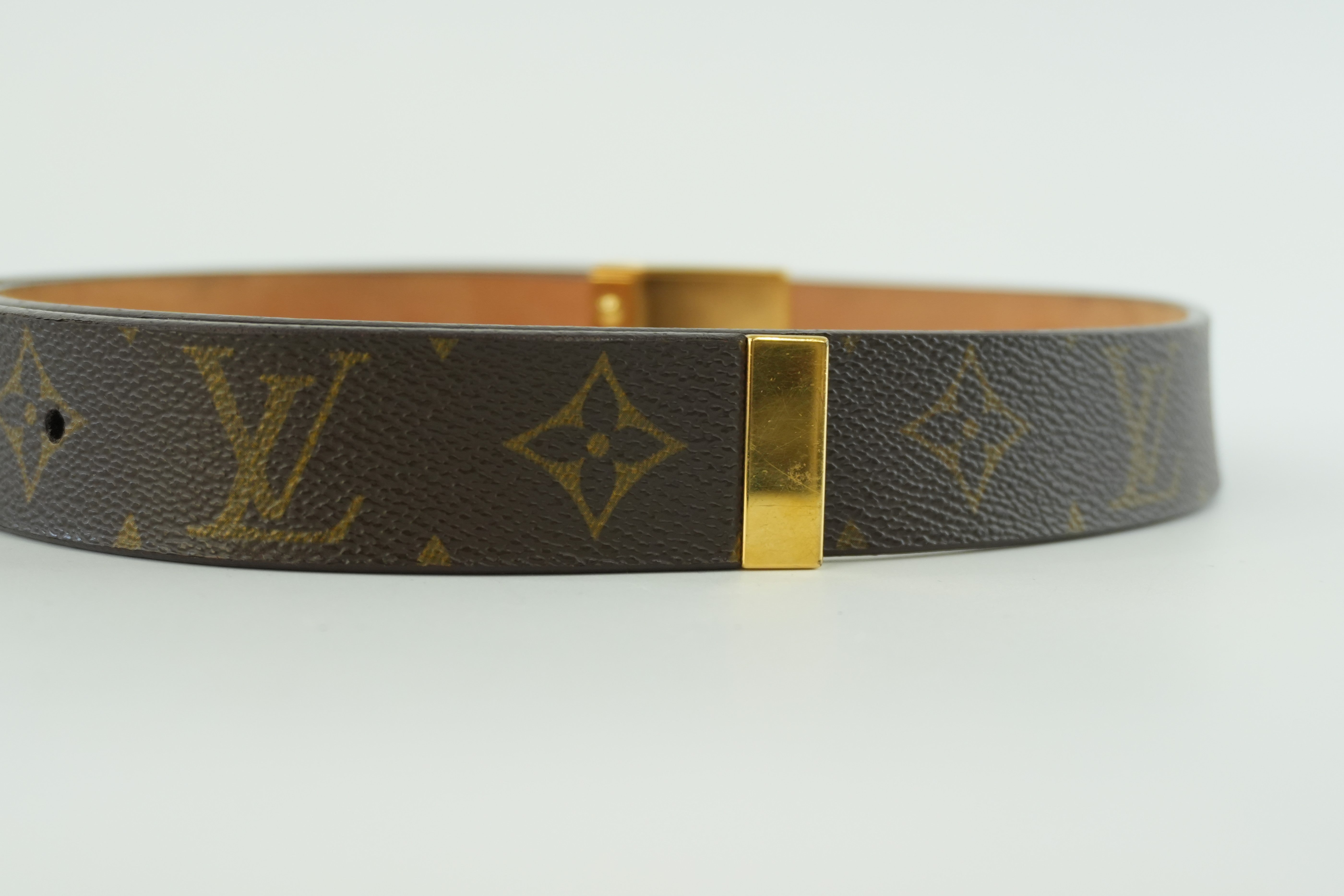 Louis Vuitton Monogram Belt Size 95 Used