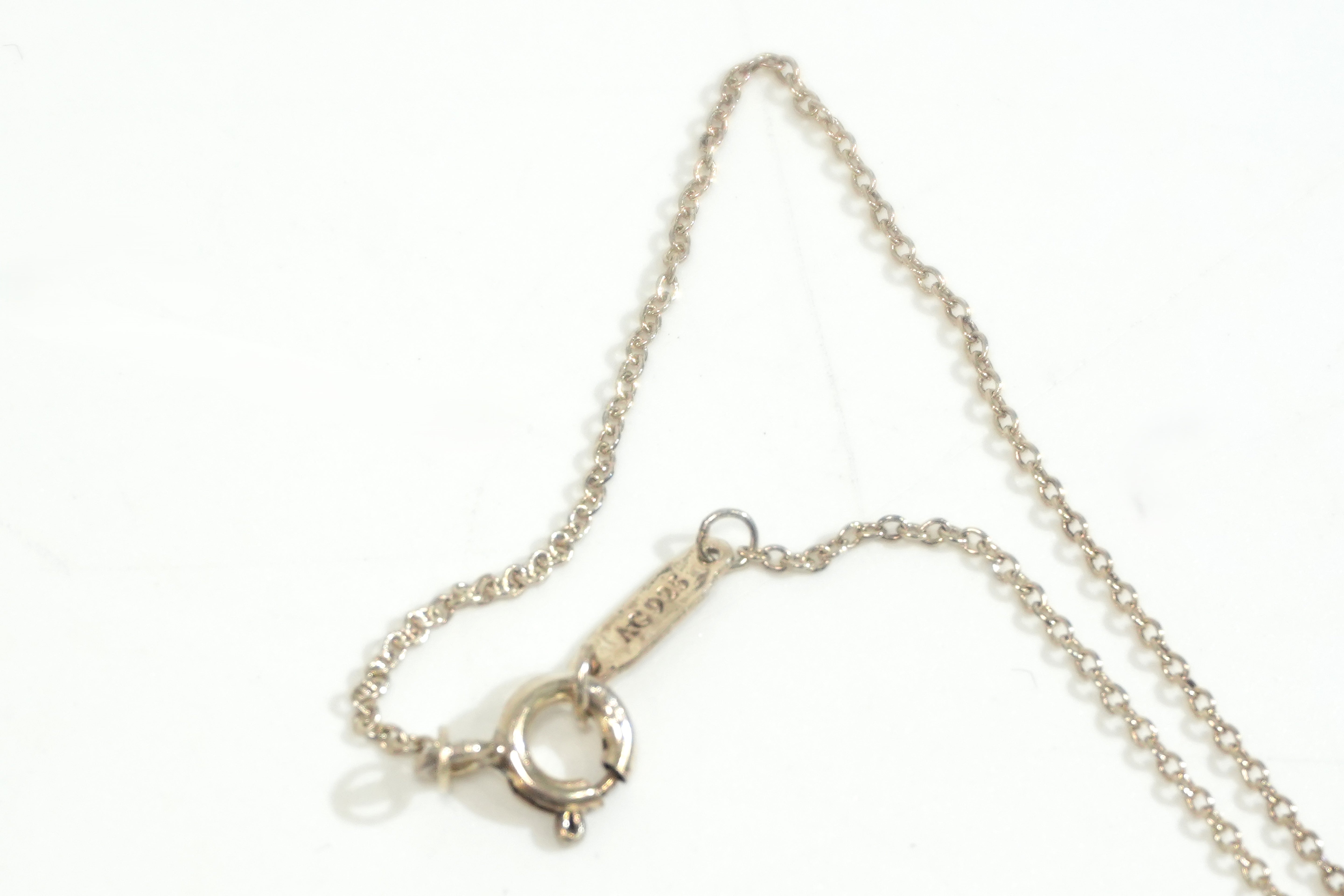 Pre-owned Tiffany & Co. Silver Ring Necklace