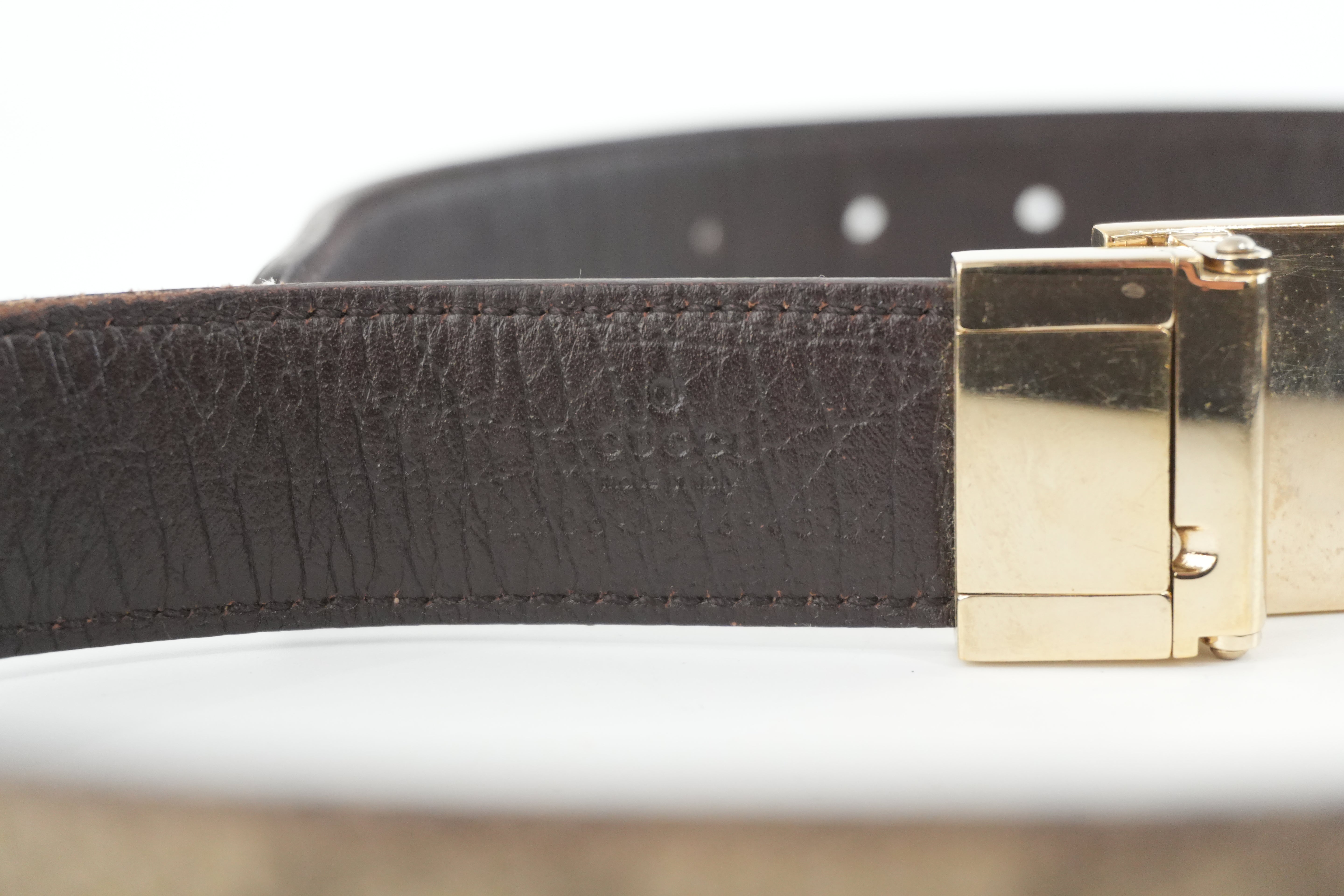 Gucci Belt Size 85 Canvas Sheryline Used