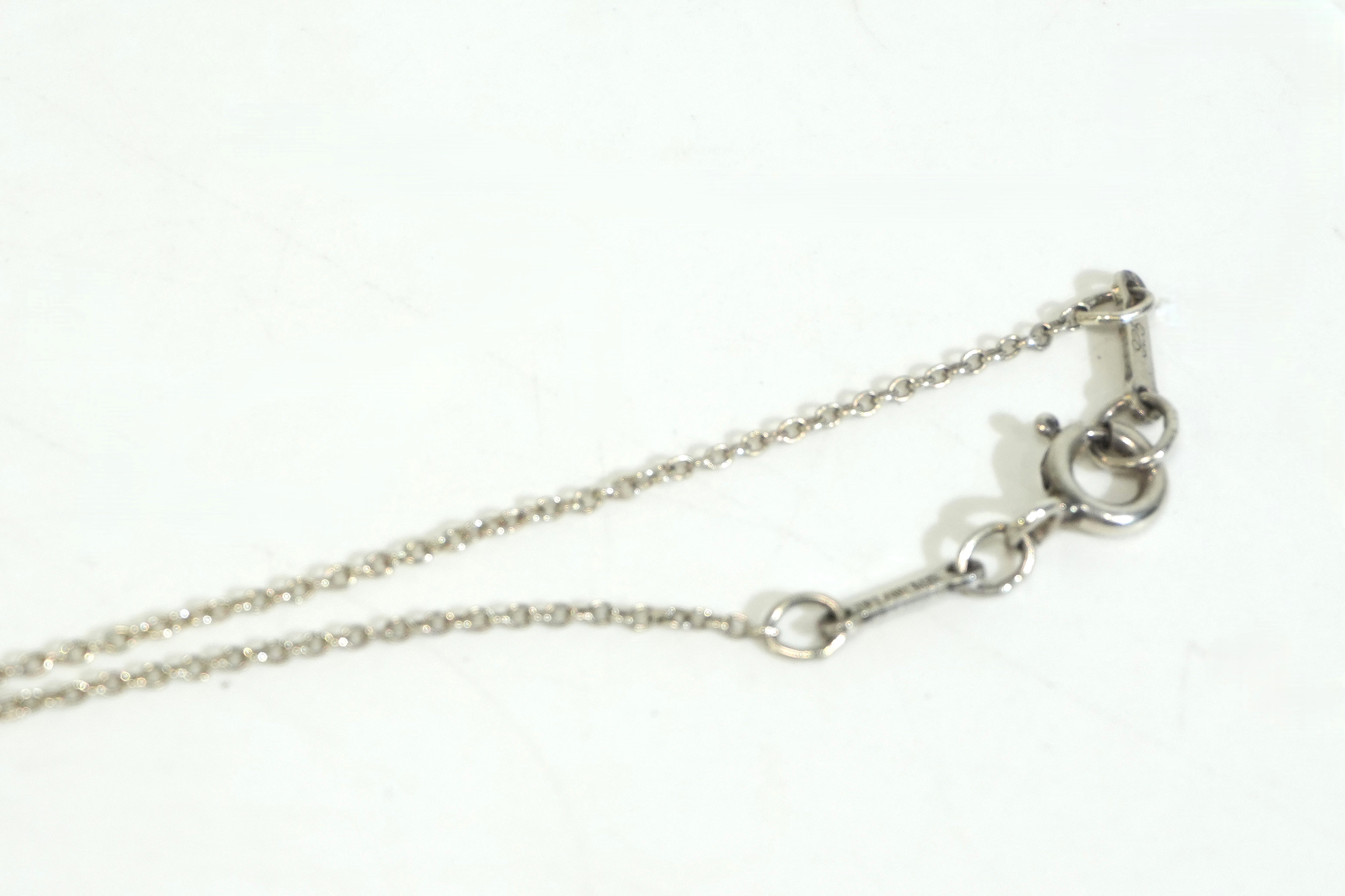 Pre-owned Tiffany & Co. Silver Open Heart Necklace