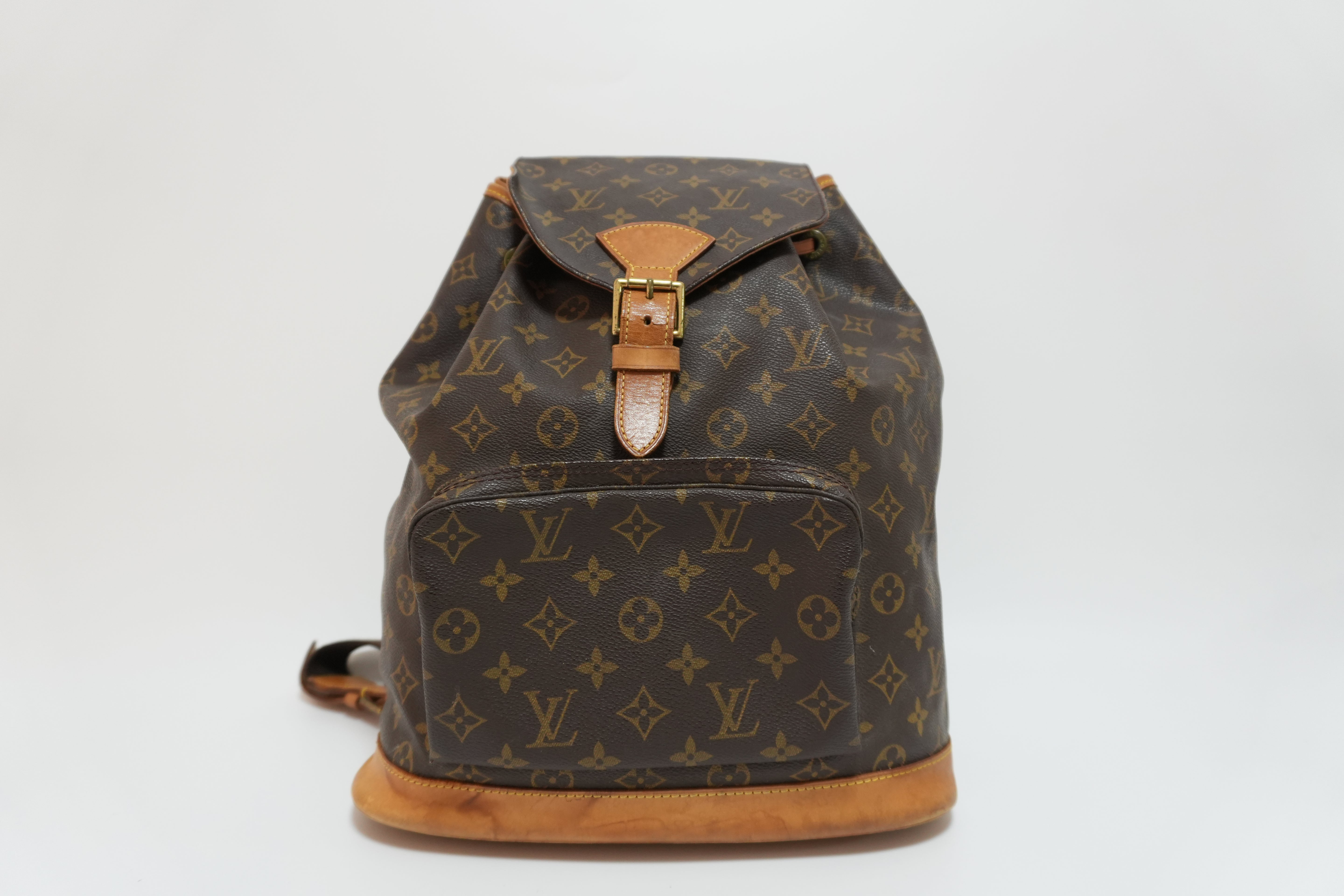 Louis Vuitton Monogram Montsouris GM Backpack Used