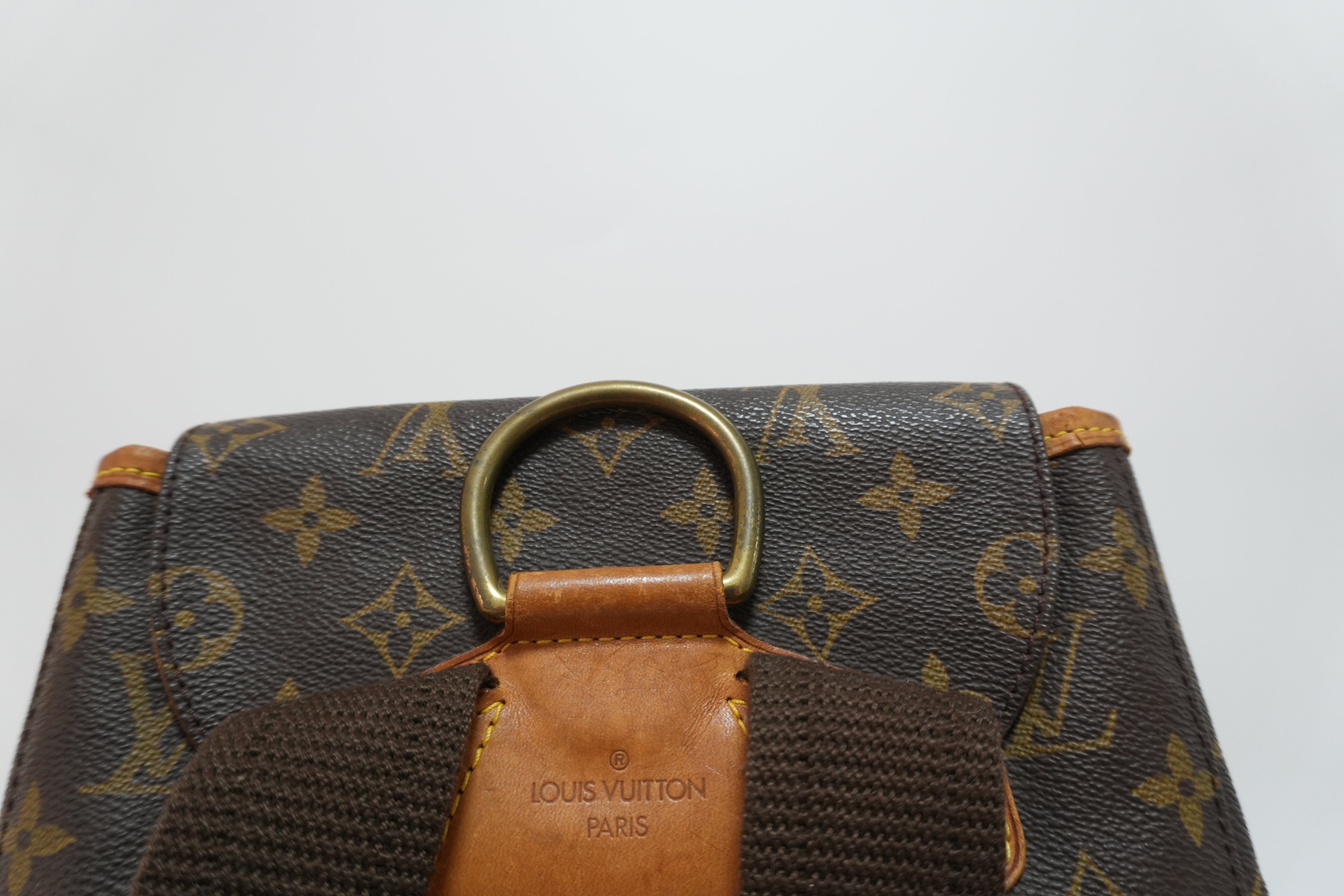 Louis Vuitton Monogram Montsouris GM Backpack Used