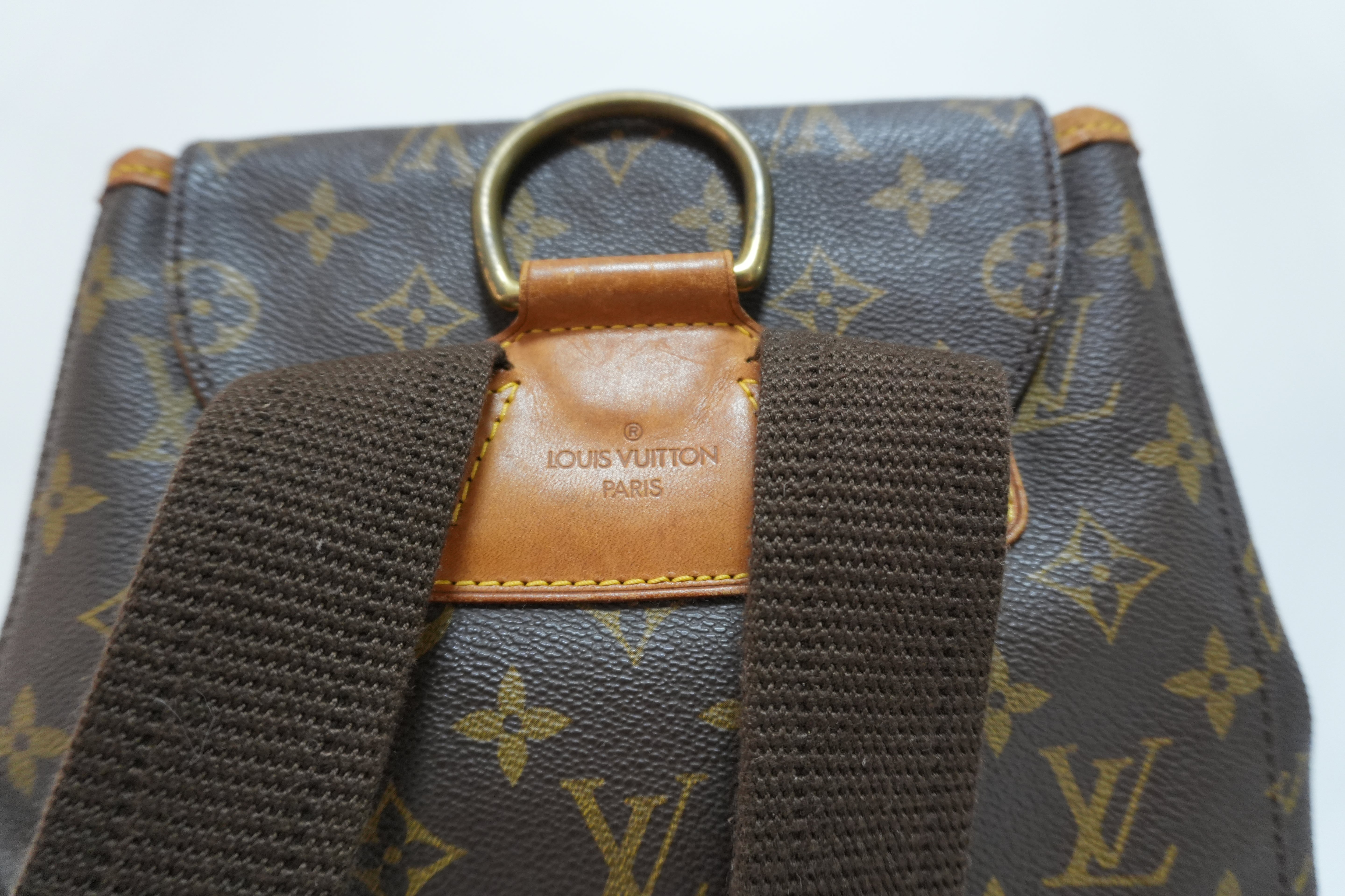 Louis Vuitton Monogram Montsouris GM Backpack Used