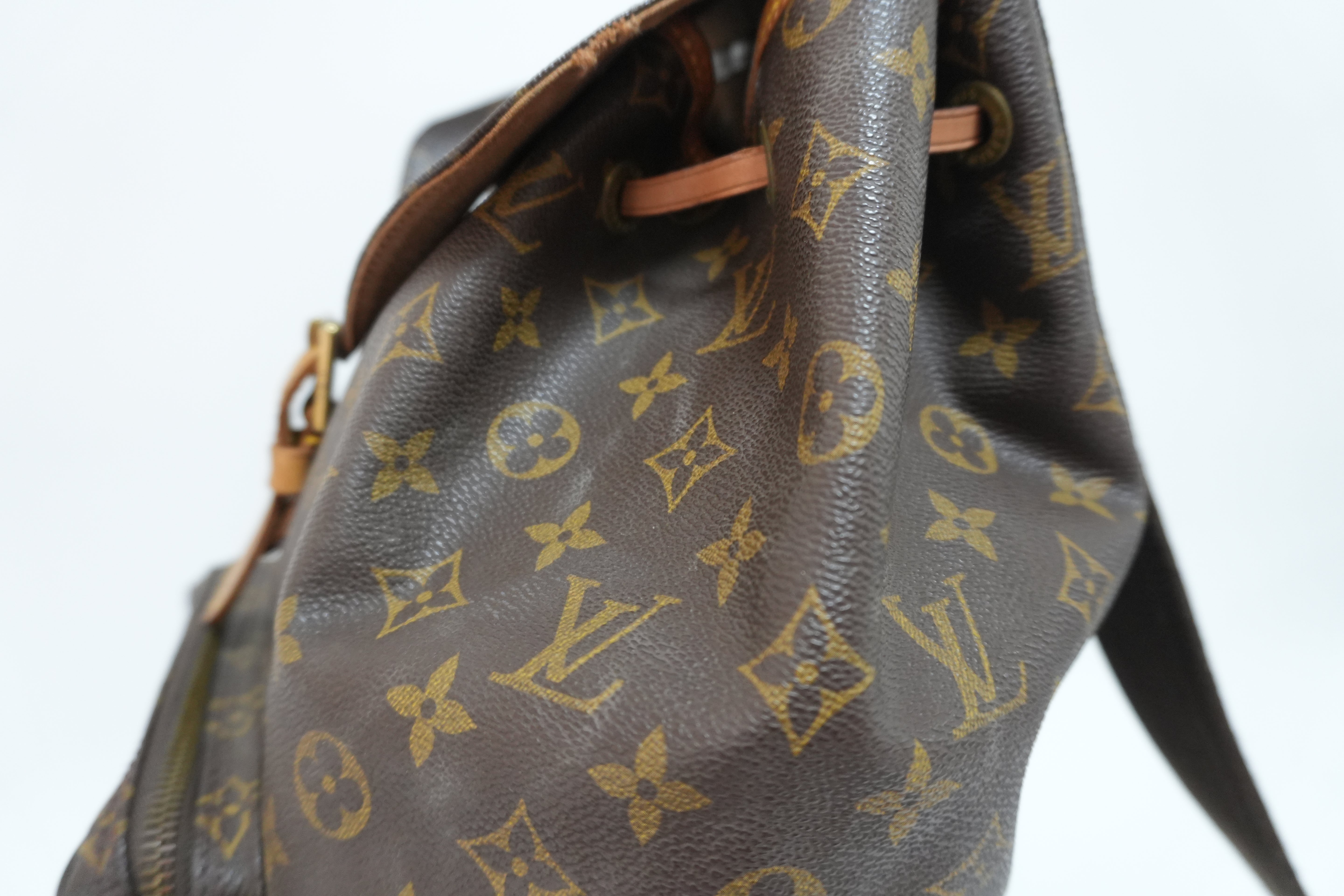 Louis Vuitton Monogram Montsouris GM Backpack Used