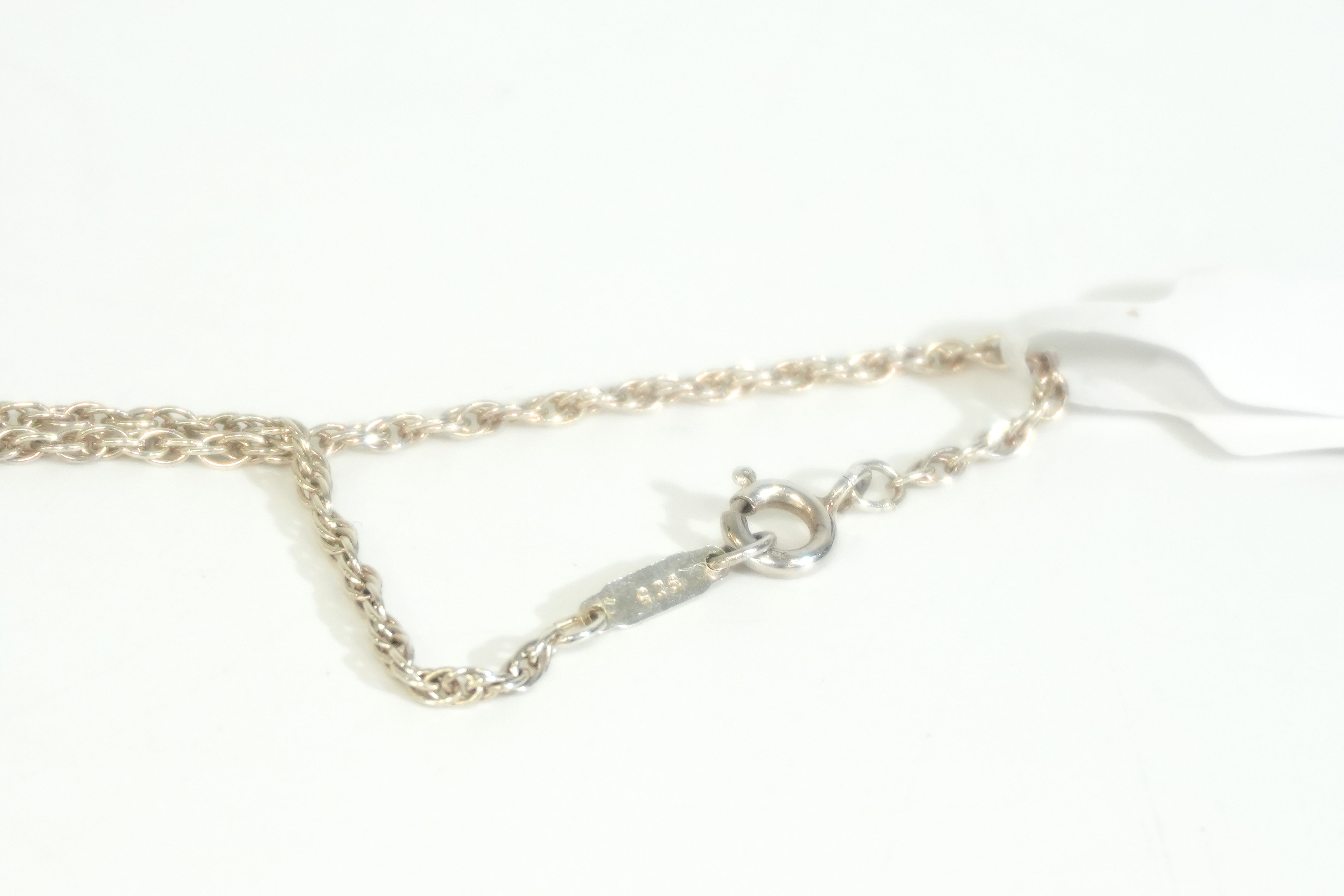 Pre-owned Tiffany & Co. Twisted Heart Necklace Silver