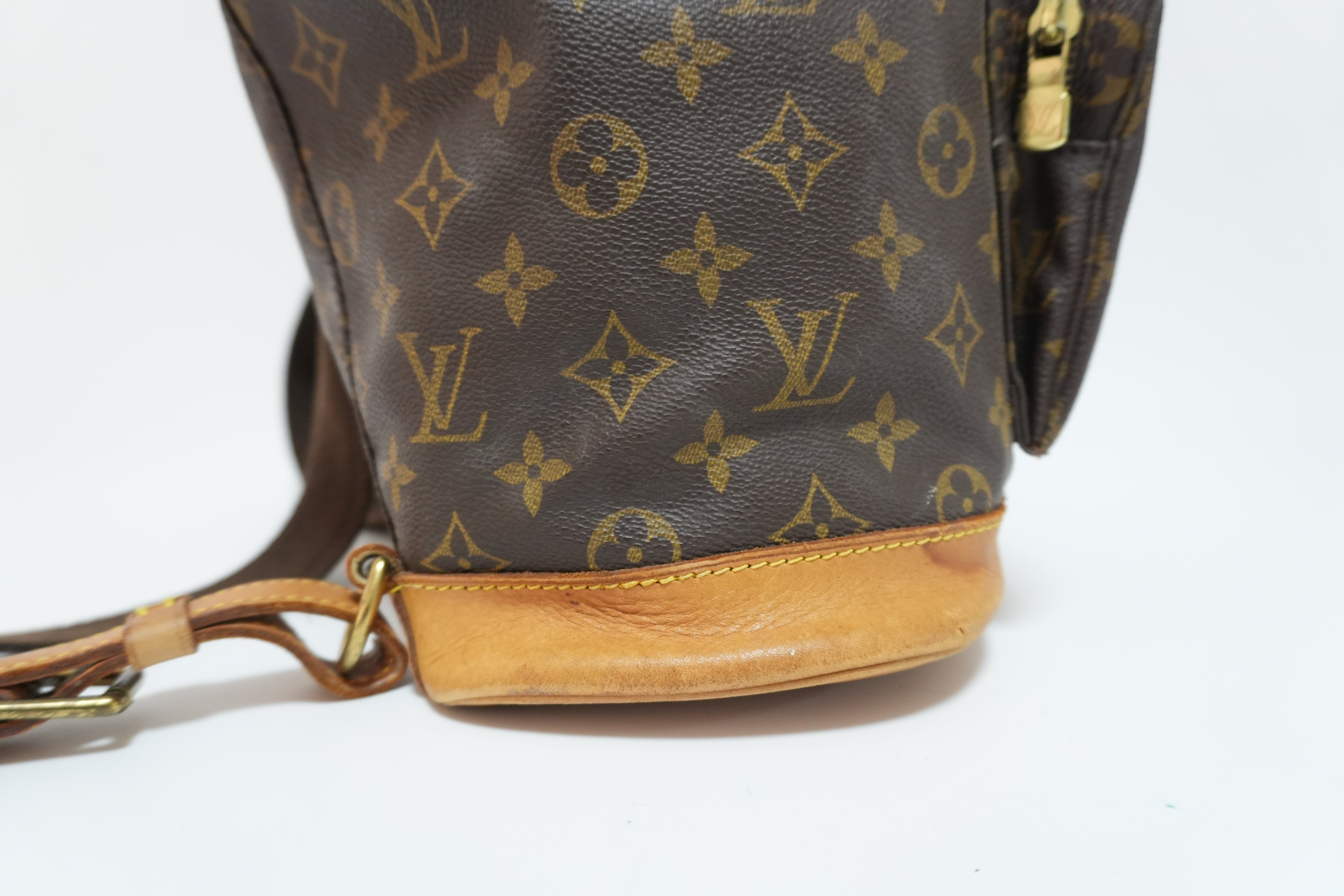 Louis Vuitton Monogram Montsouris GM Backpack Used