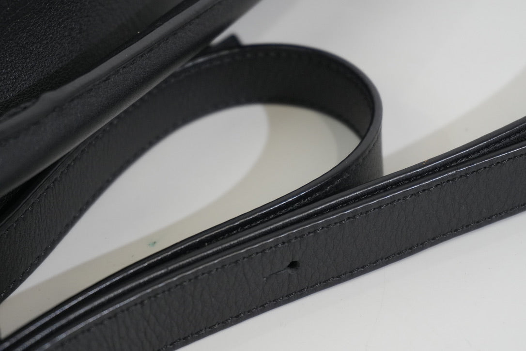 Pre-owned Loewe Small Puzzle Two Way Shoulder Bag Black