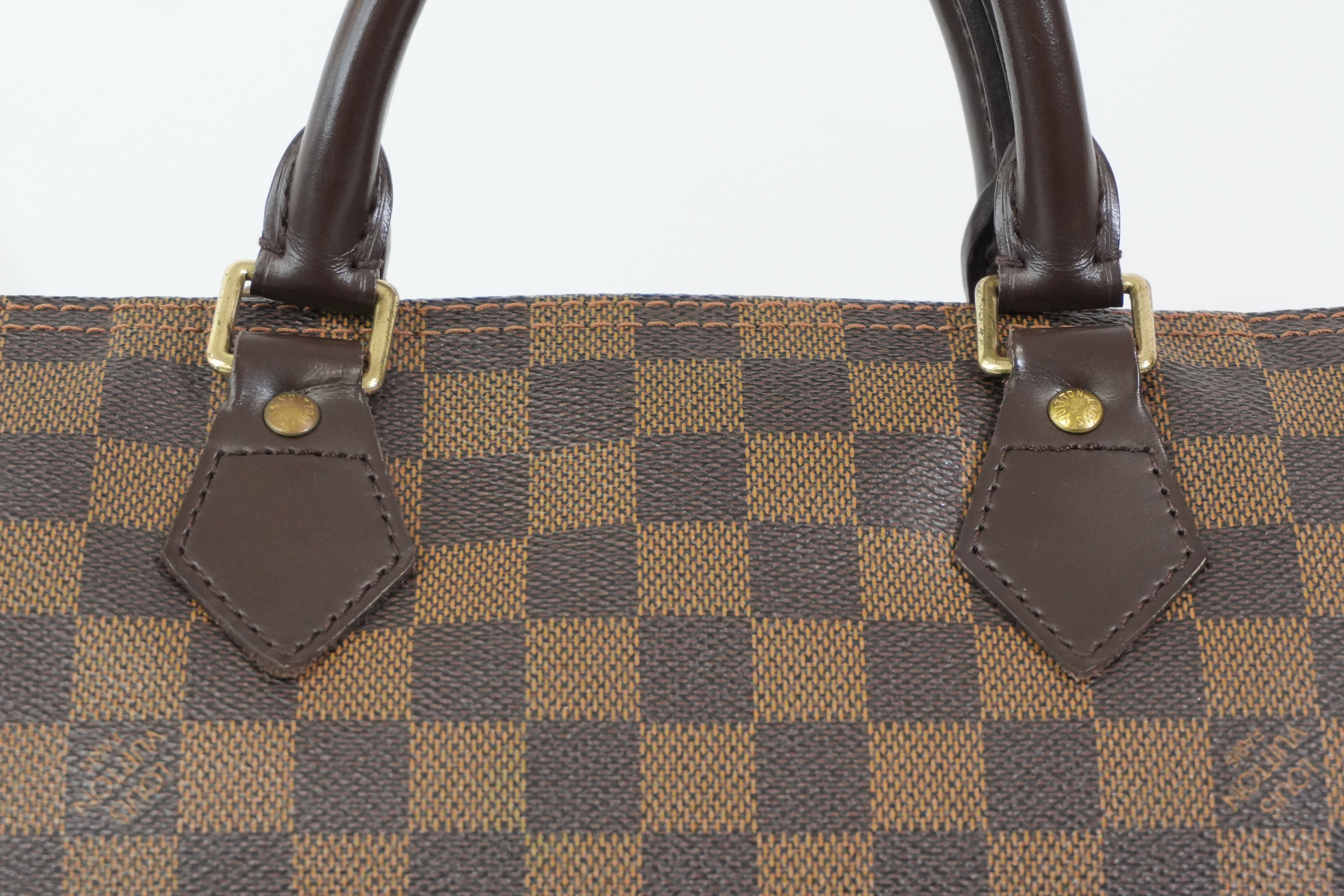 Pre-owned Louis Vuitton Damier Ebene Speedy 30 Handbag