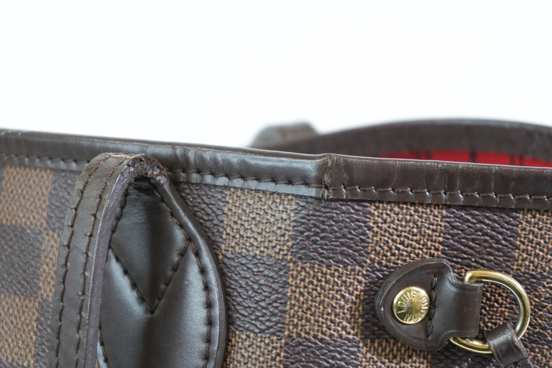 Pre-owned Louis Vuitton Damier Ebene Neverfull PM Tote Bag
