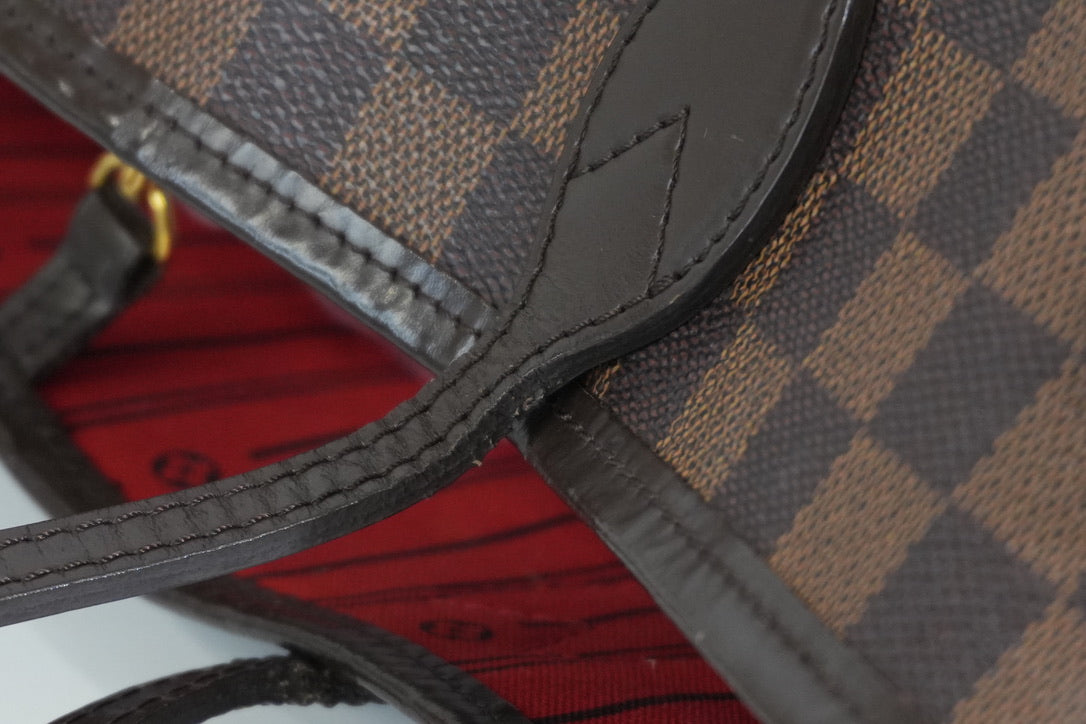 Pre-owned Louis Vuitton Damier Ebene Neverfull MM Tote Bag