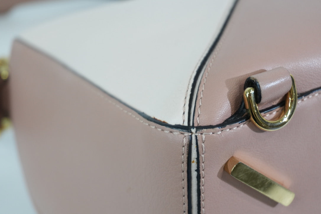 Pre-owned Loewe Medium Puzzle Shoulder Bag Pink