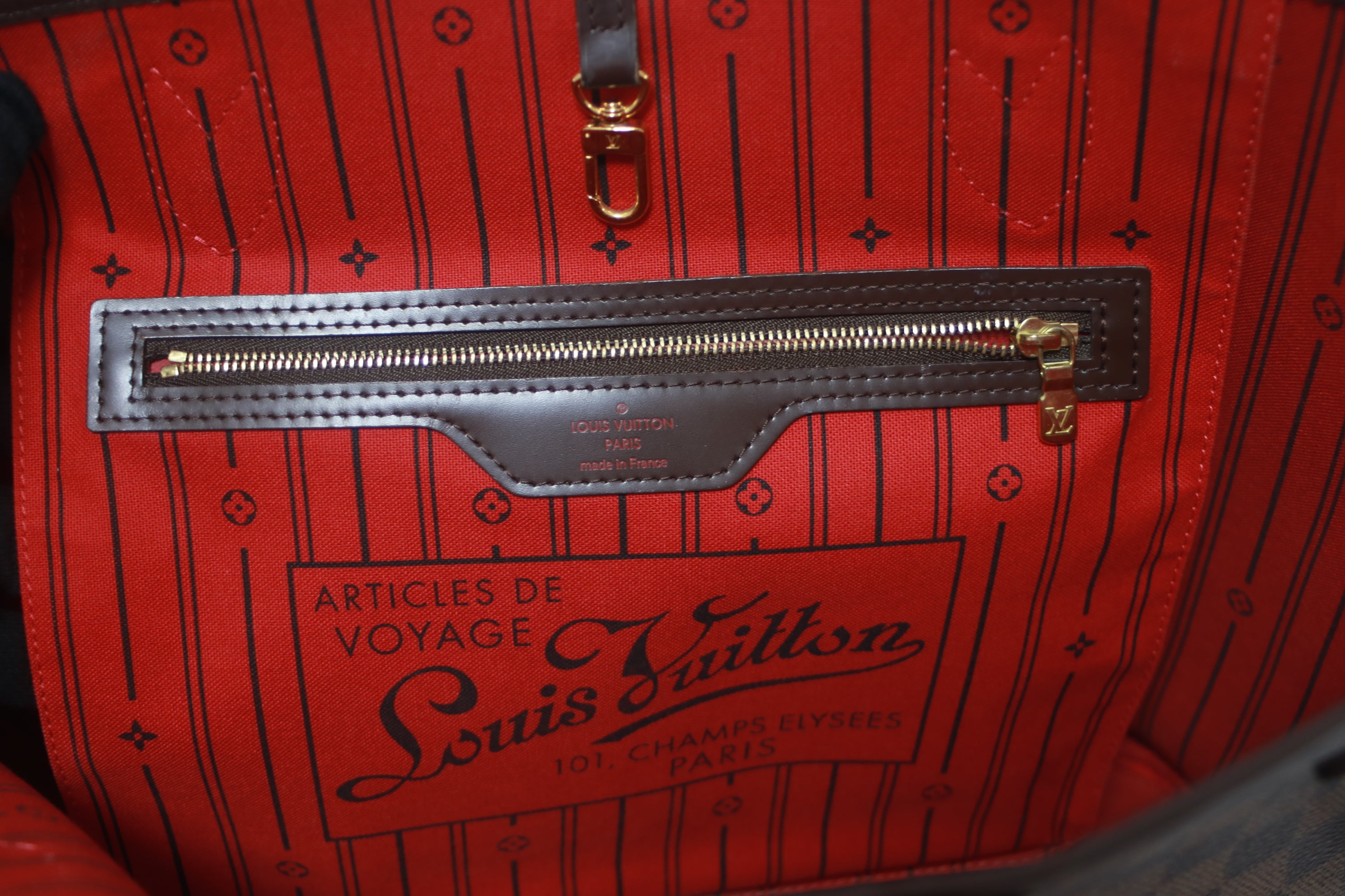 Louis Vuitton Neverfull MM Damier Ebene Used