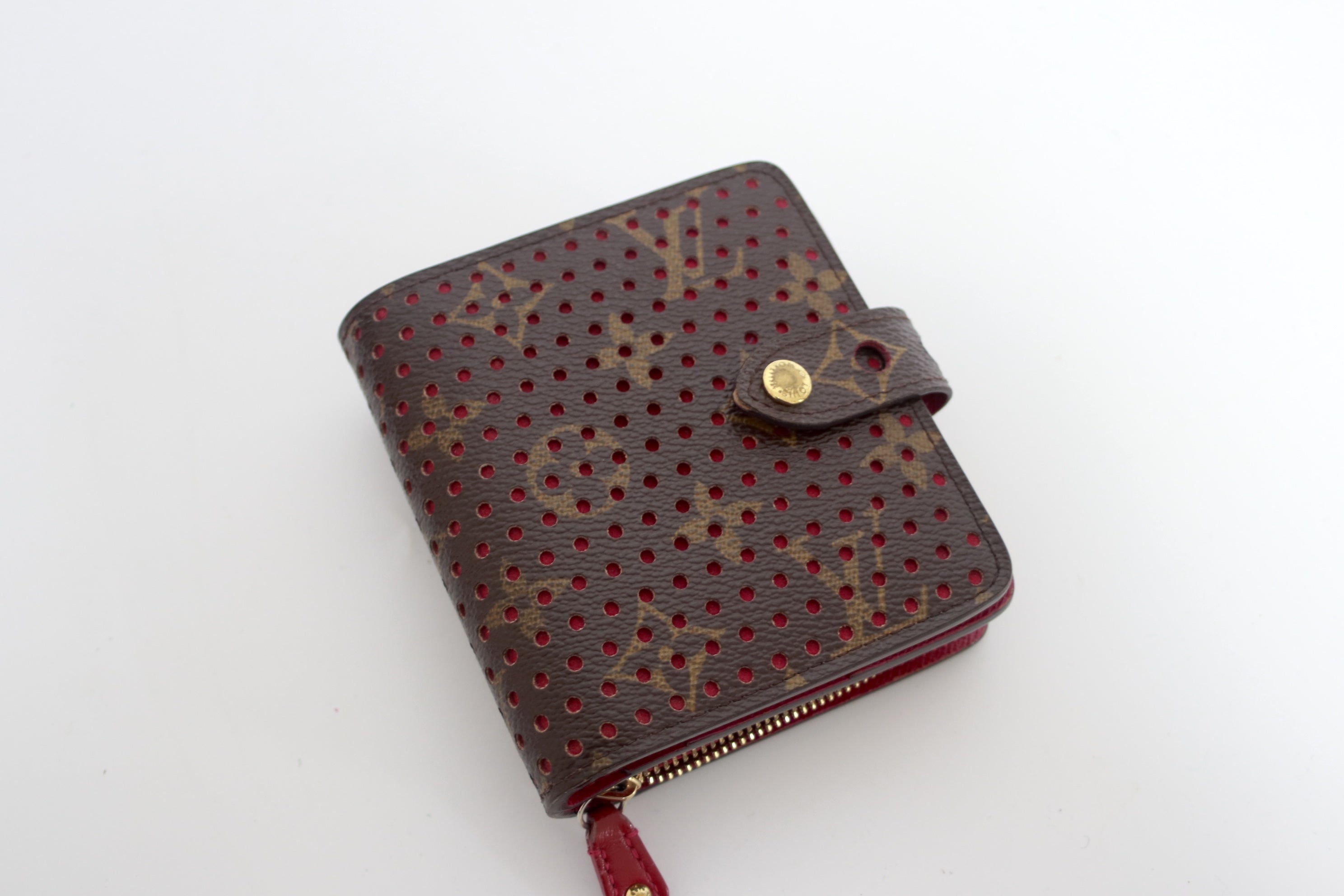 Louis Vuitton Perforated Limited Edition Compact Wallet Used