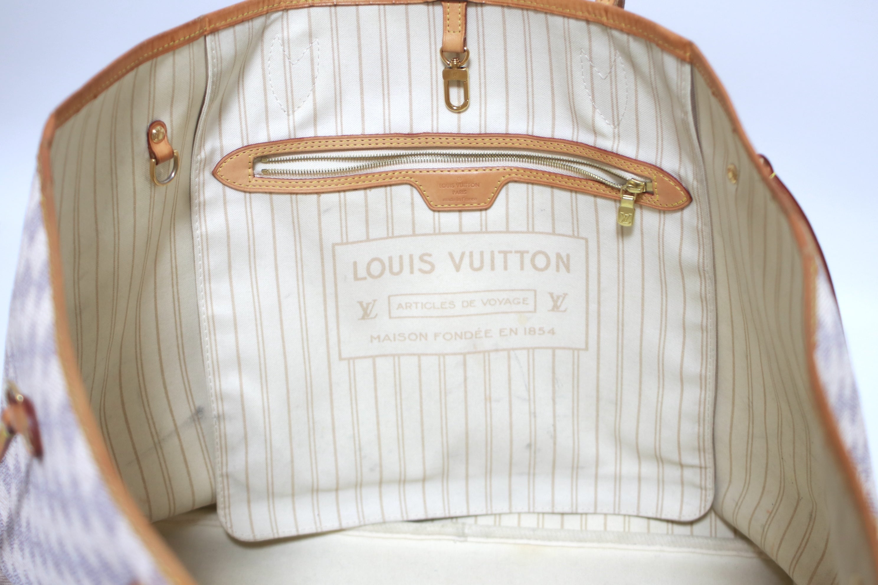 Louis Vuitton Neverfull GM Damier Azur Shopper Used