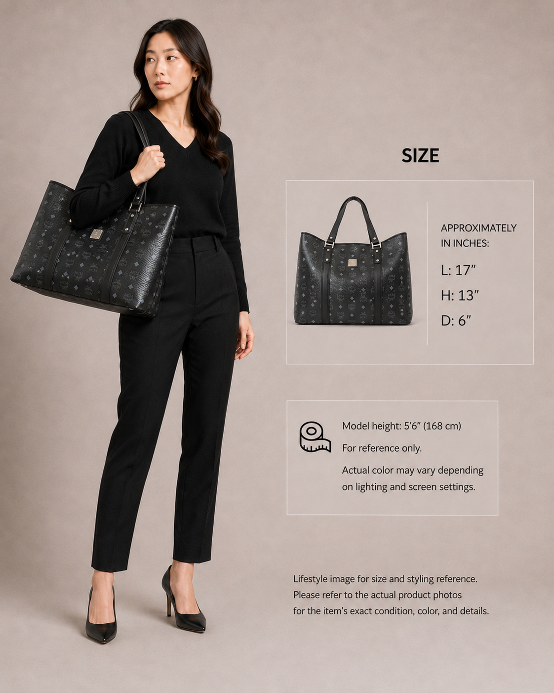 Pre-Owned MCM Tote Bag Black