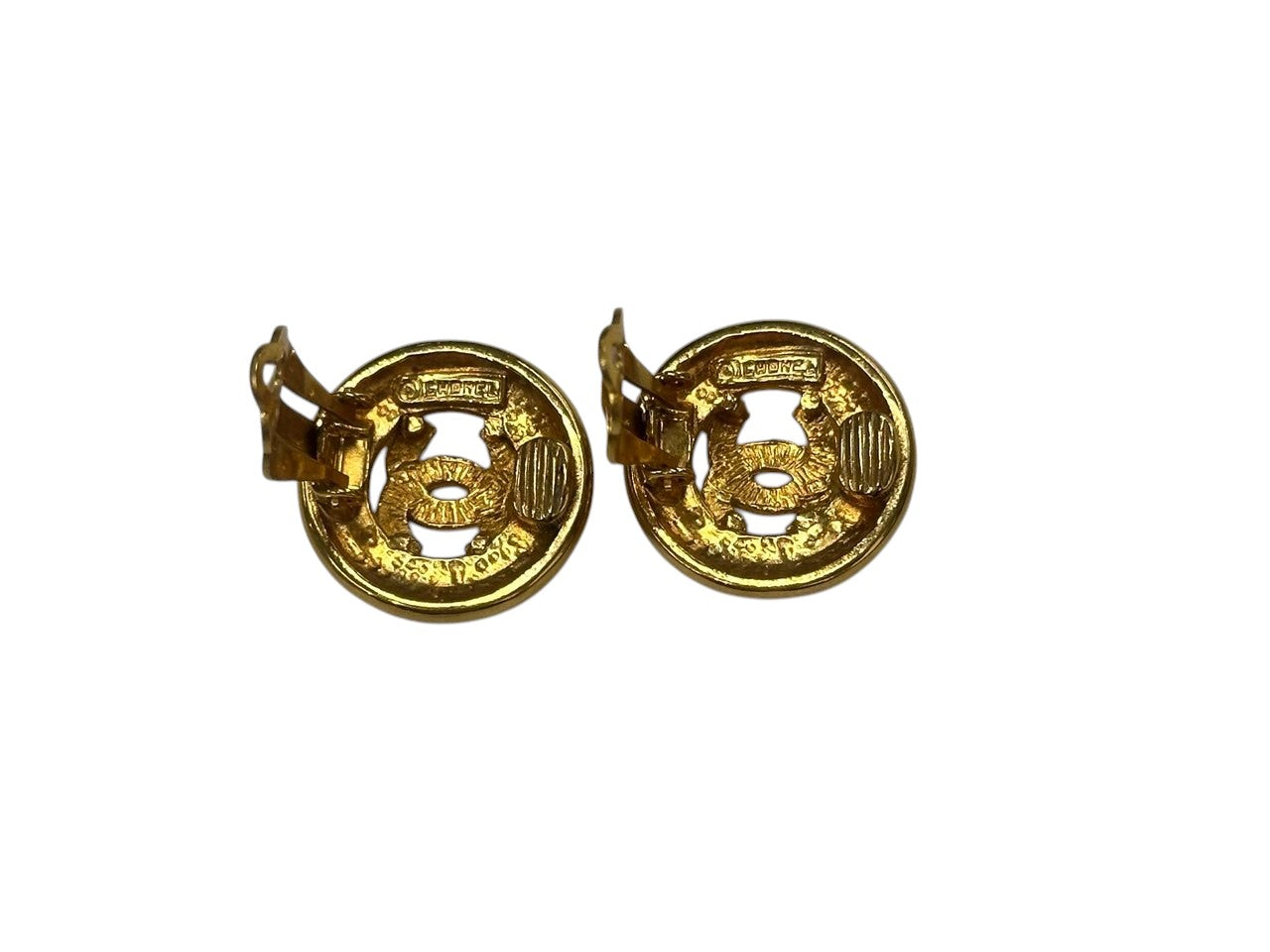Pre-owned Chanel Fashion Gold Clip on Earrings