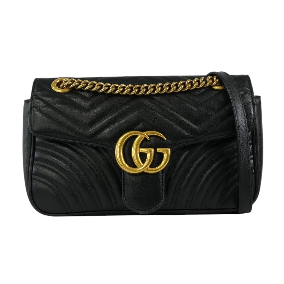 Pre-owned Gucci Marmont Shoulder Bag Black
