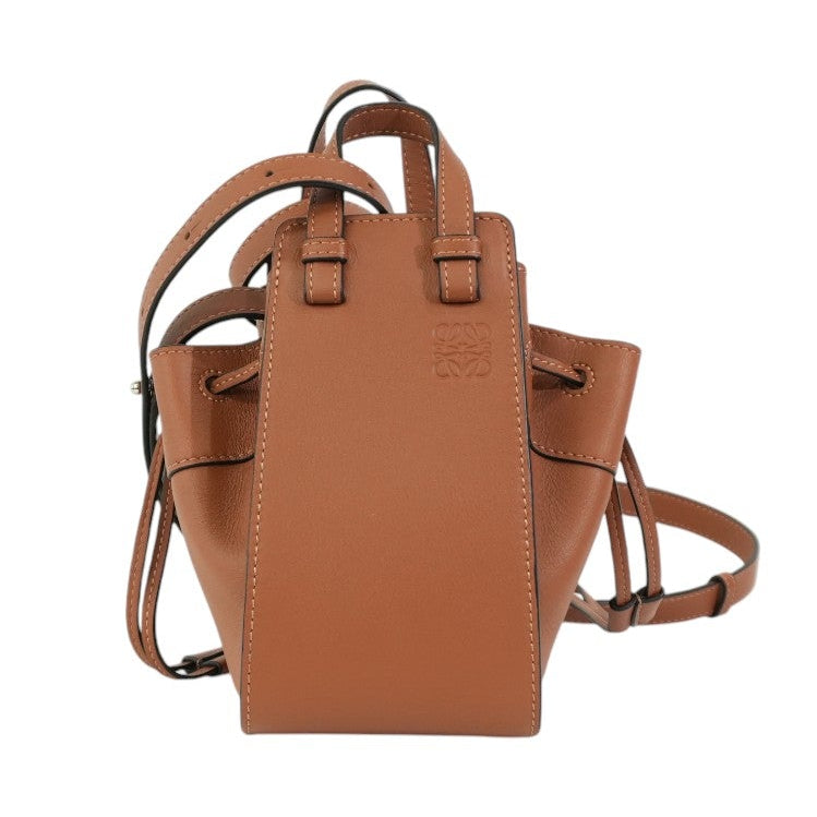 Pre-owned Loewe Mini Hammock Shoulder Bag Brown