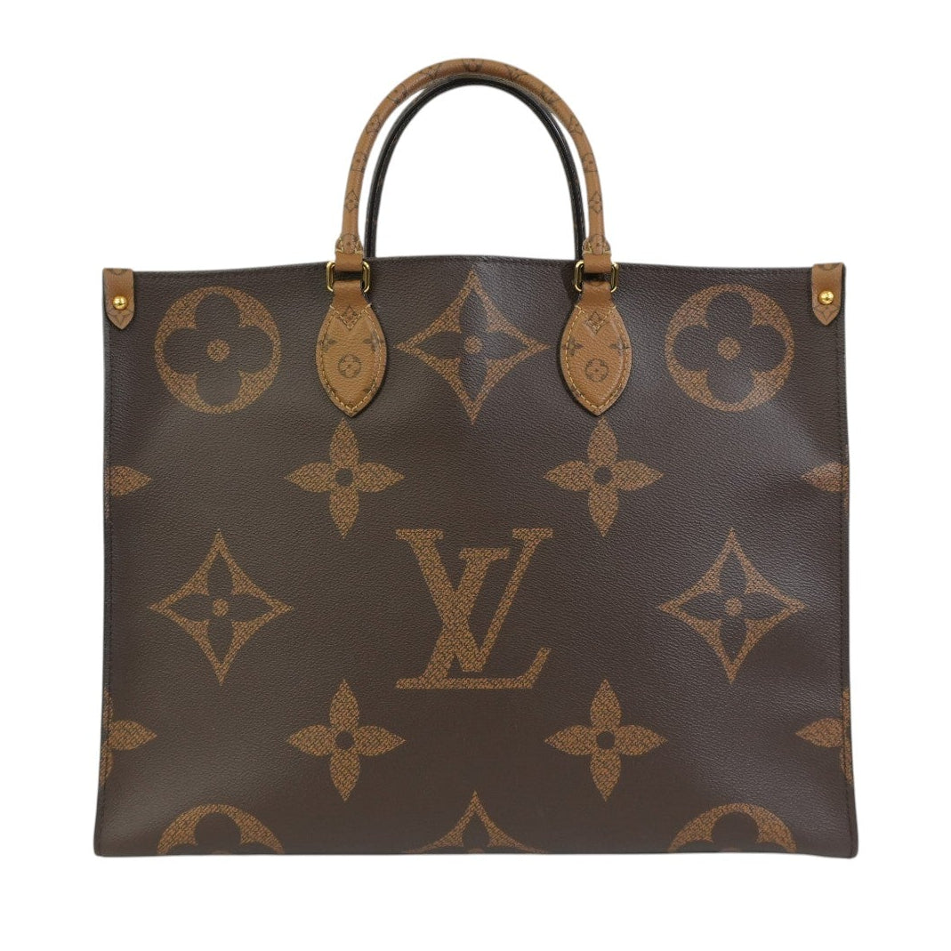 Pre-owned Louis Vuitton Giant Reverse Monogram On the Go Tote Bag