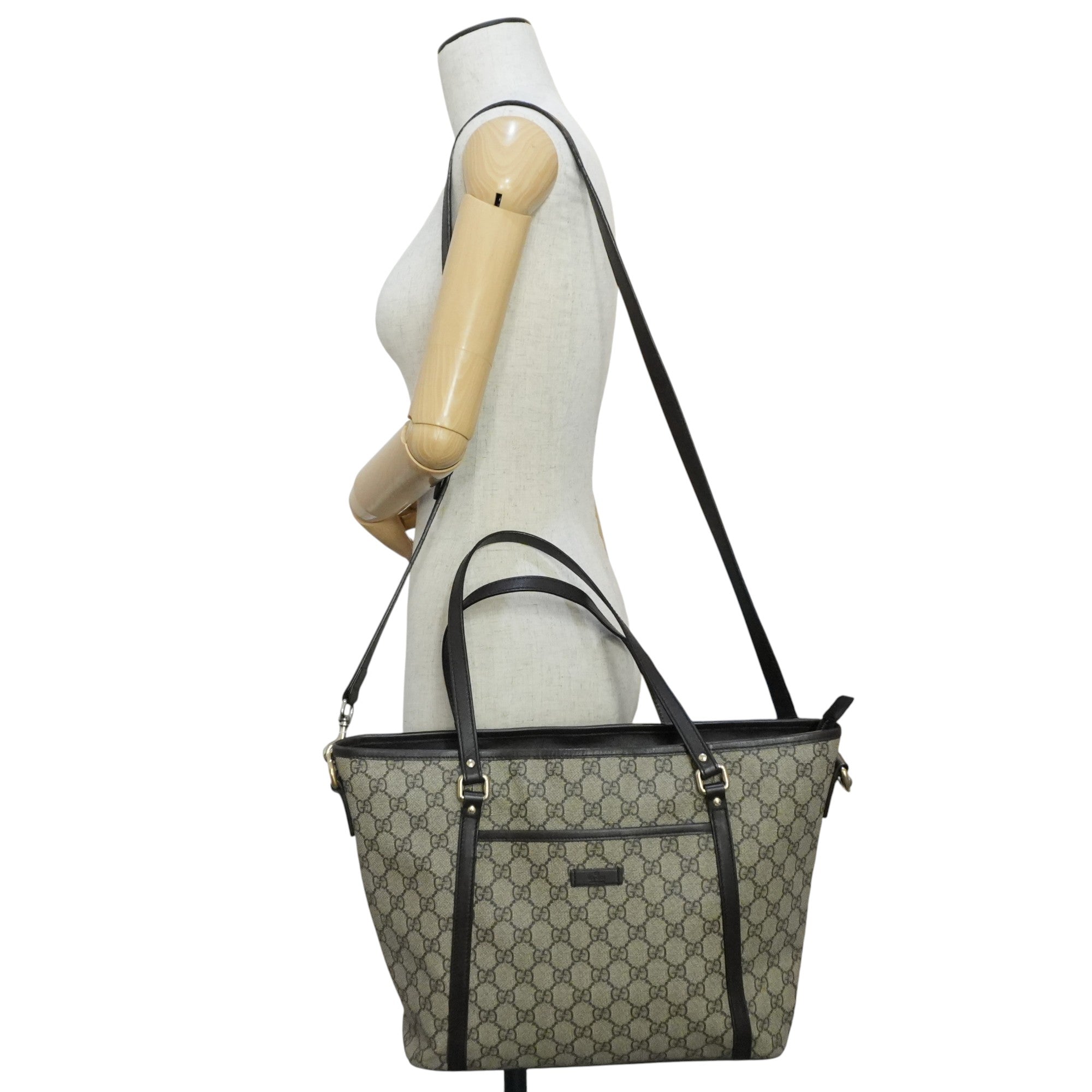 Pre-owned Gucci Guccisima Two Way Shoulder Bag Brown