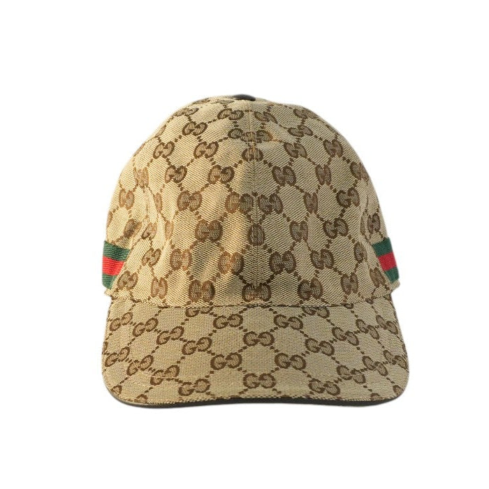 Pre-owned Gucci Ophidia Baseball Cap Size L Brown
