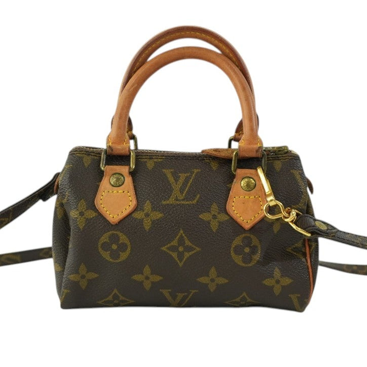 Pre-owned Louis Vuitton Monogram Mini Speedy with Strap