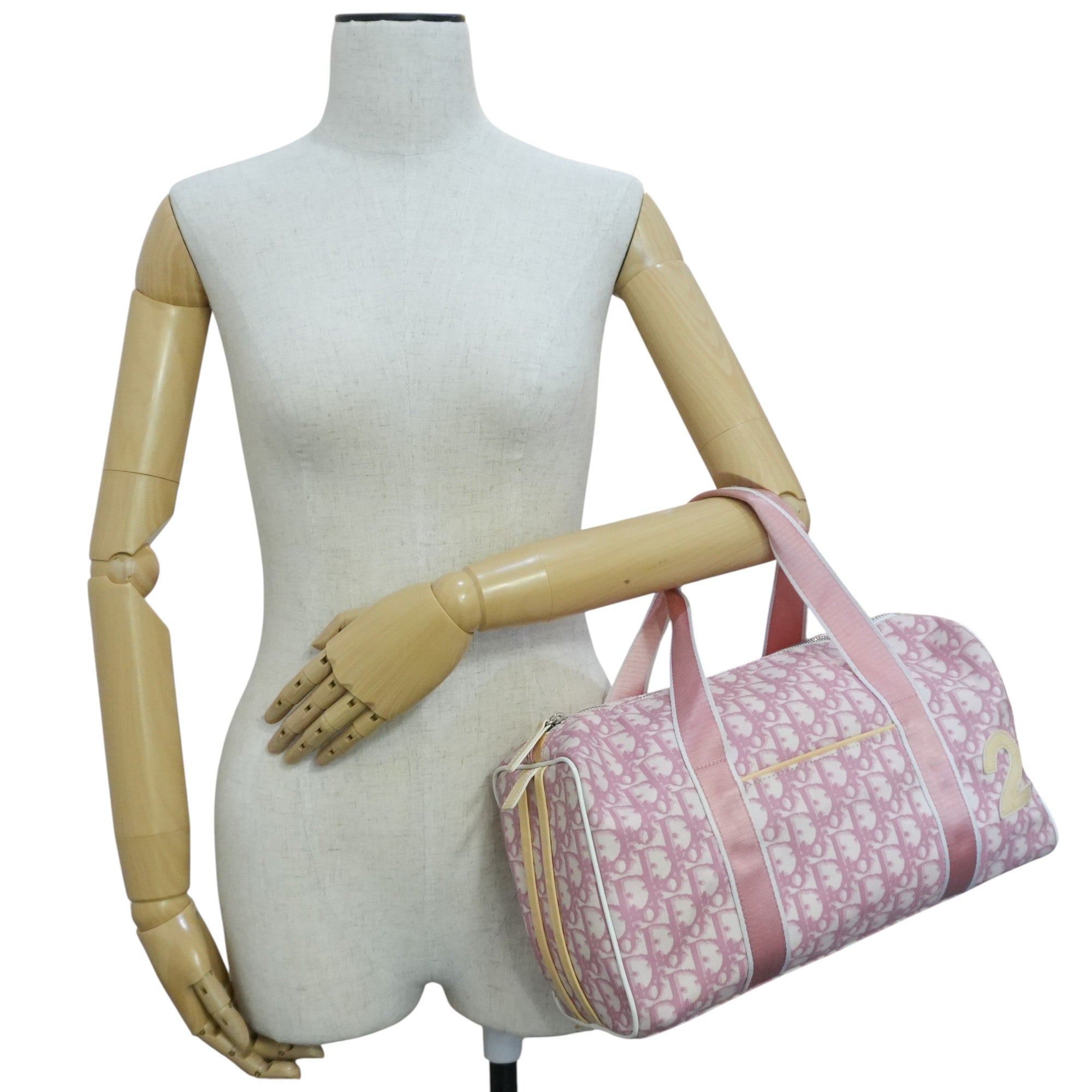 Pre-owned Dior Oblique Handbag Pink