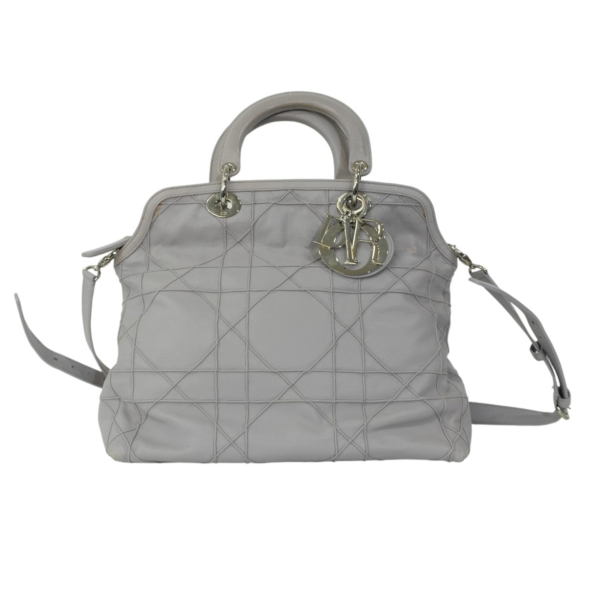 Pre-owned Christian Dior Two Way Granville Shoulder Bag Purple