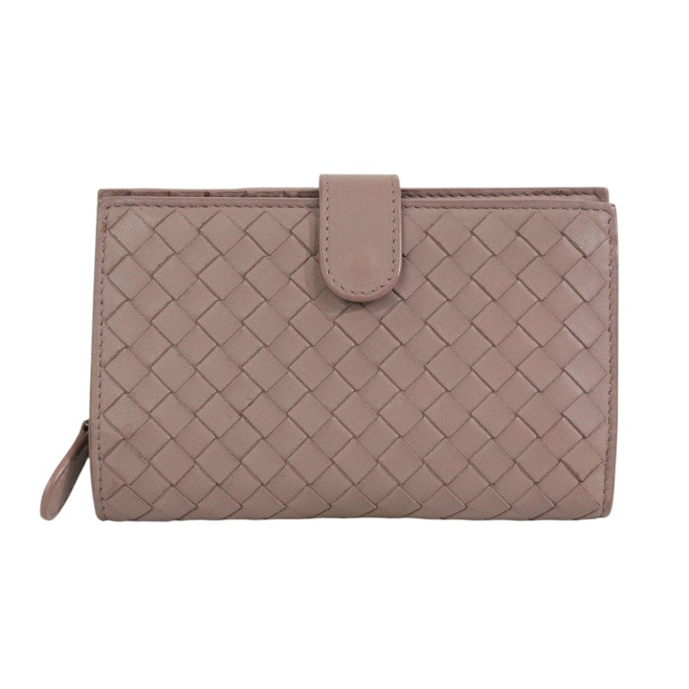 Pre-owned Bottega Short Wallet Pink