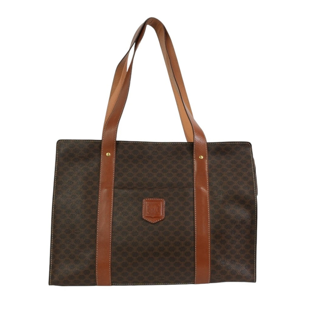 Pre-owned Celine Macadam Tote Bag Brown