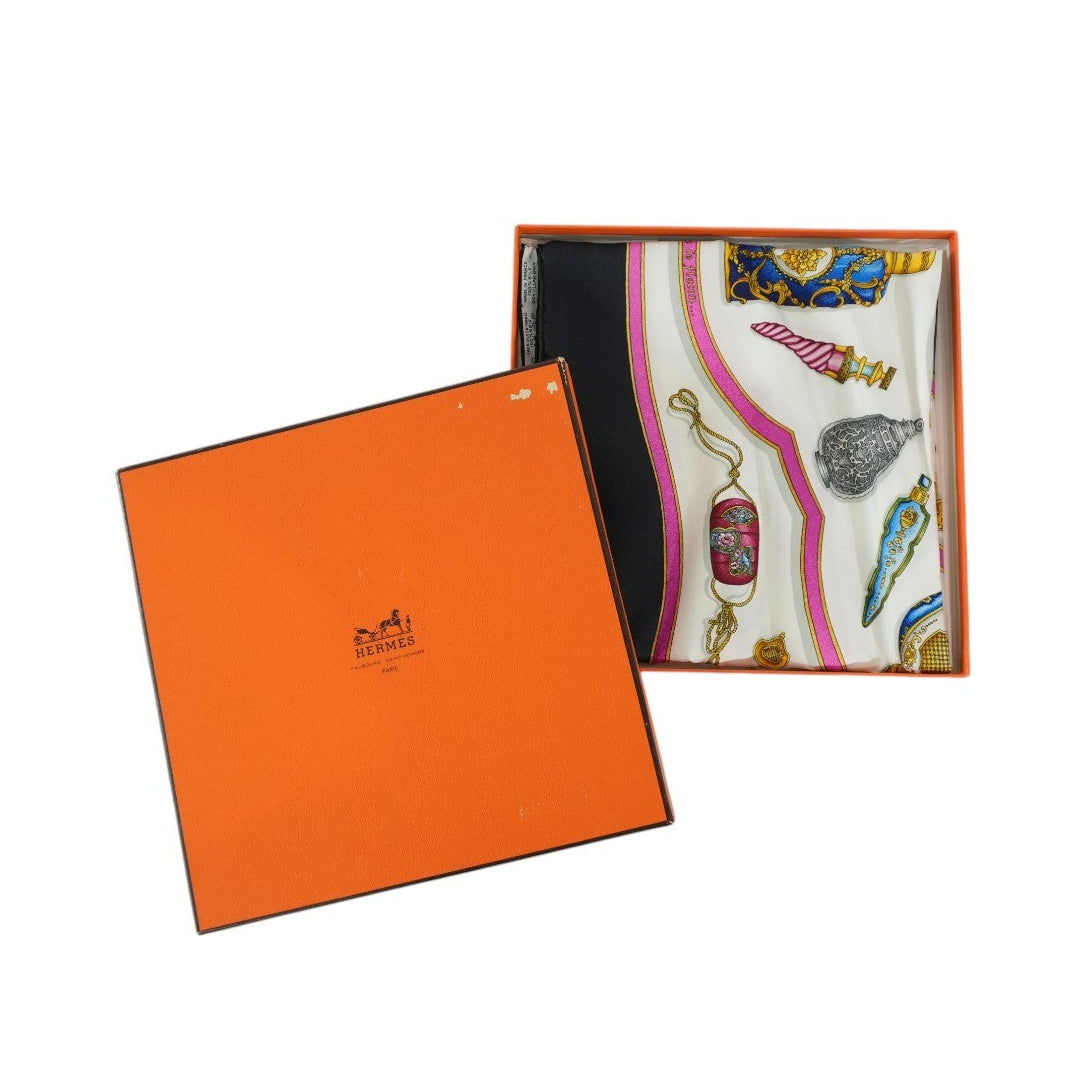 Pre-owned Hermes Scarf Black and Pink