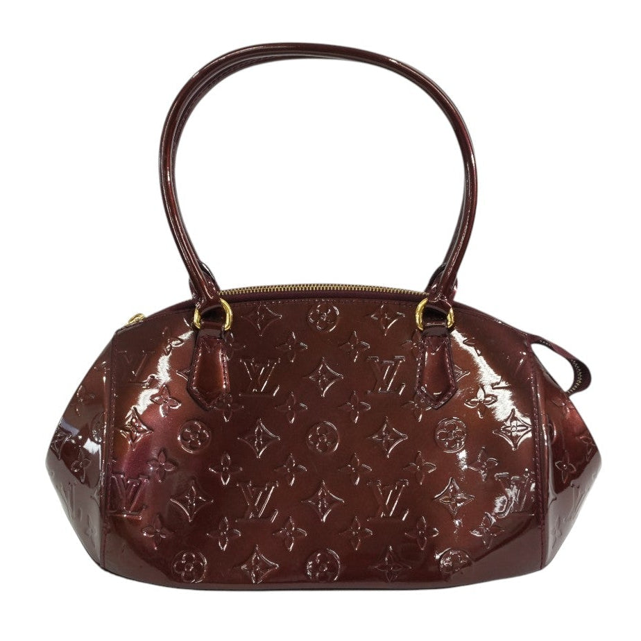 Pre-owned Louis Vuitton Vernis Sherwood PM Handbag Amarante