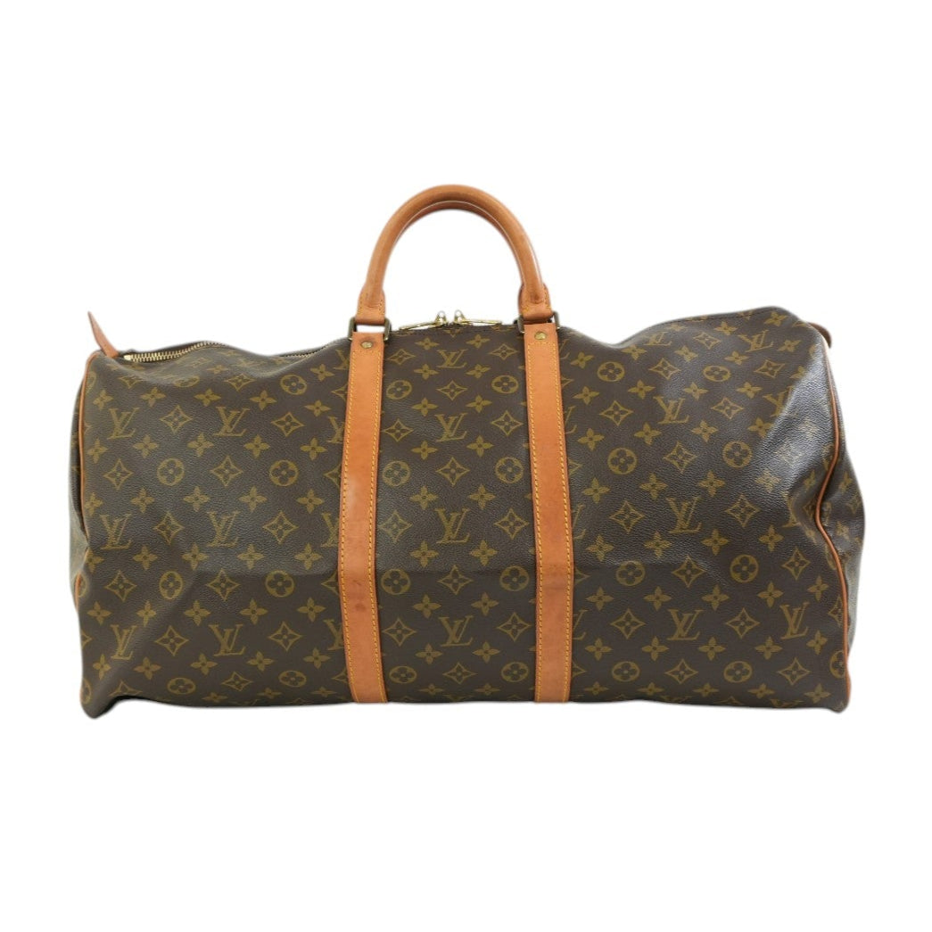 Pre-owned Louis Vuitton Monogram Keepall 55 Travel Bag