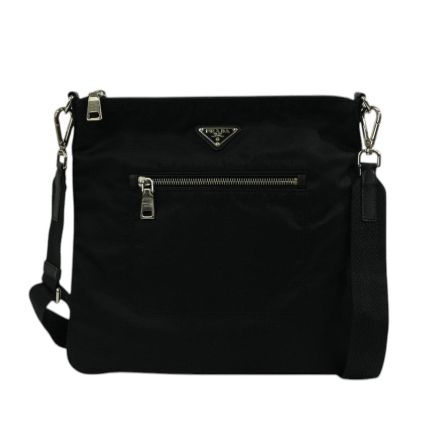 Pre-owned Prada Nylon Crossbody Bag Black