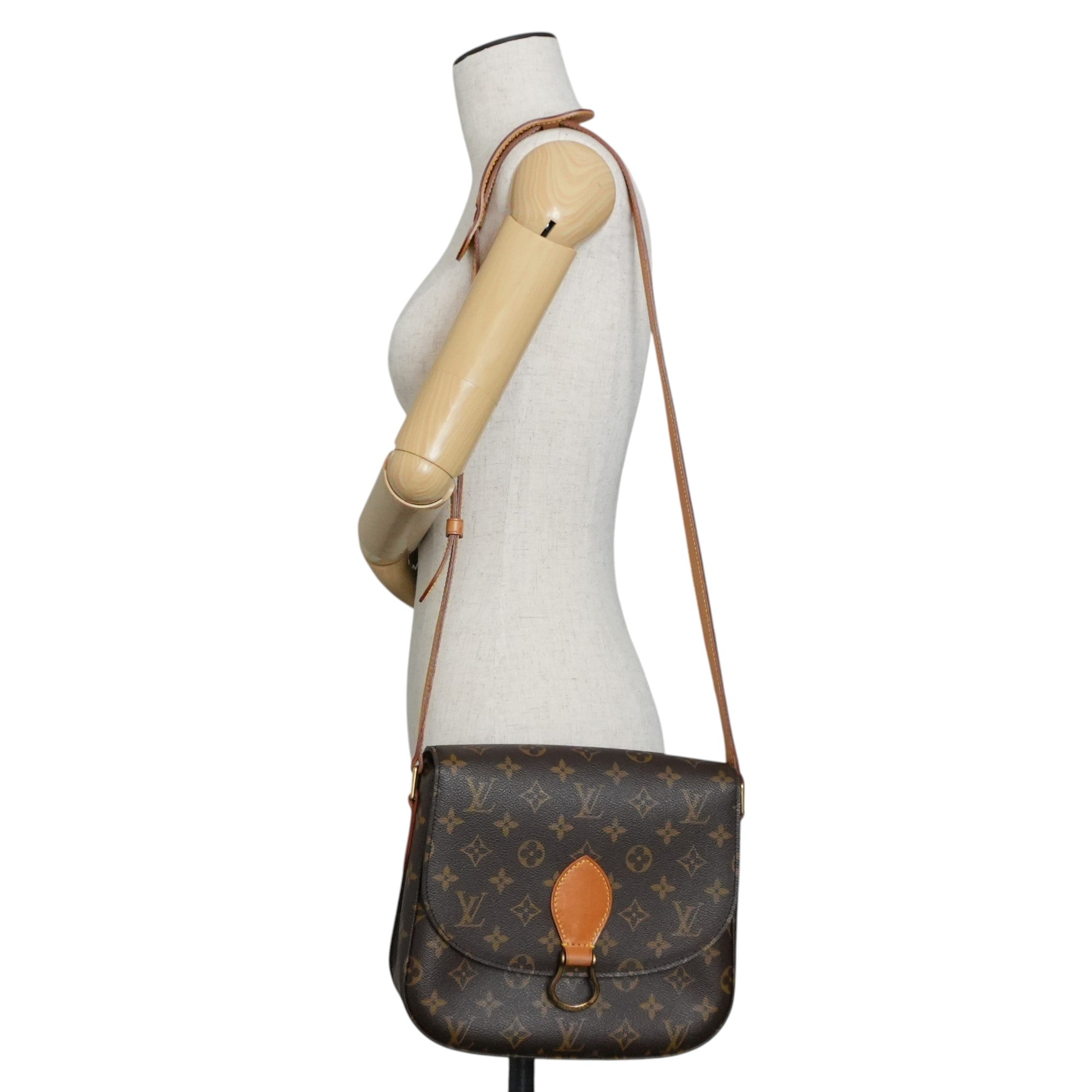 Pre-owned Louis Vuitton Monogram Saint Cloud GM Shoulder Bag