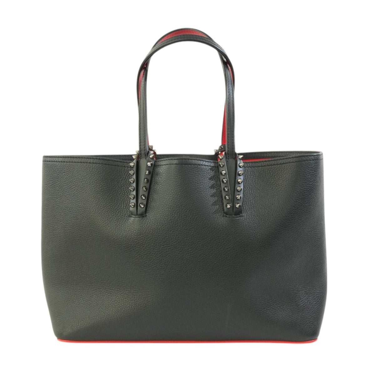 Pre-owned Christian Louboutin Leather Cabata Tote Bag Black