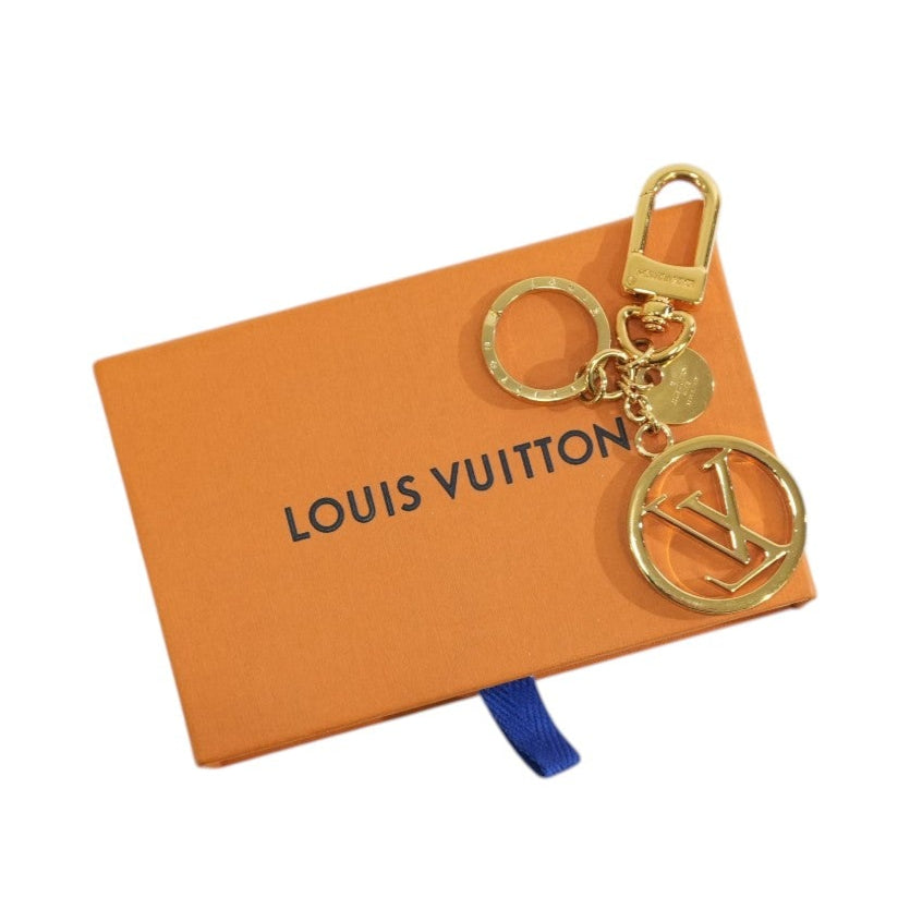 Louis Vuitton Metal Bag Charm Gold Tone Used