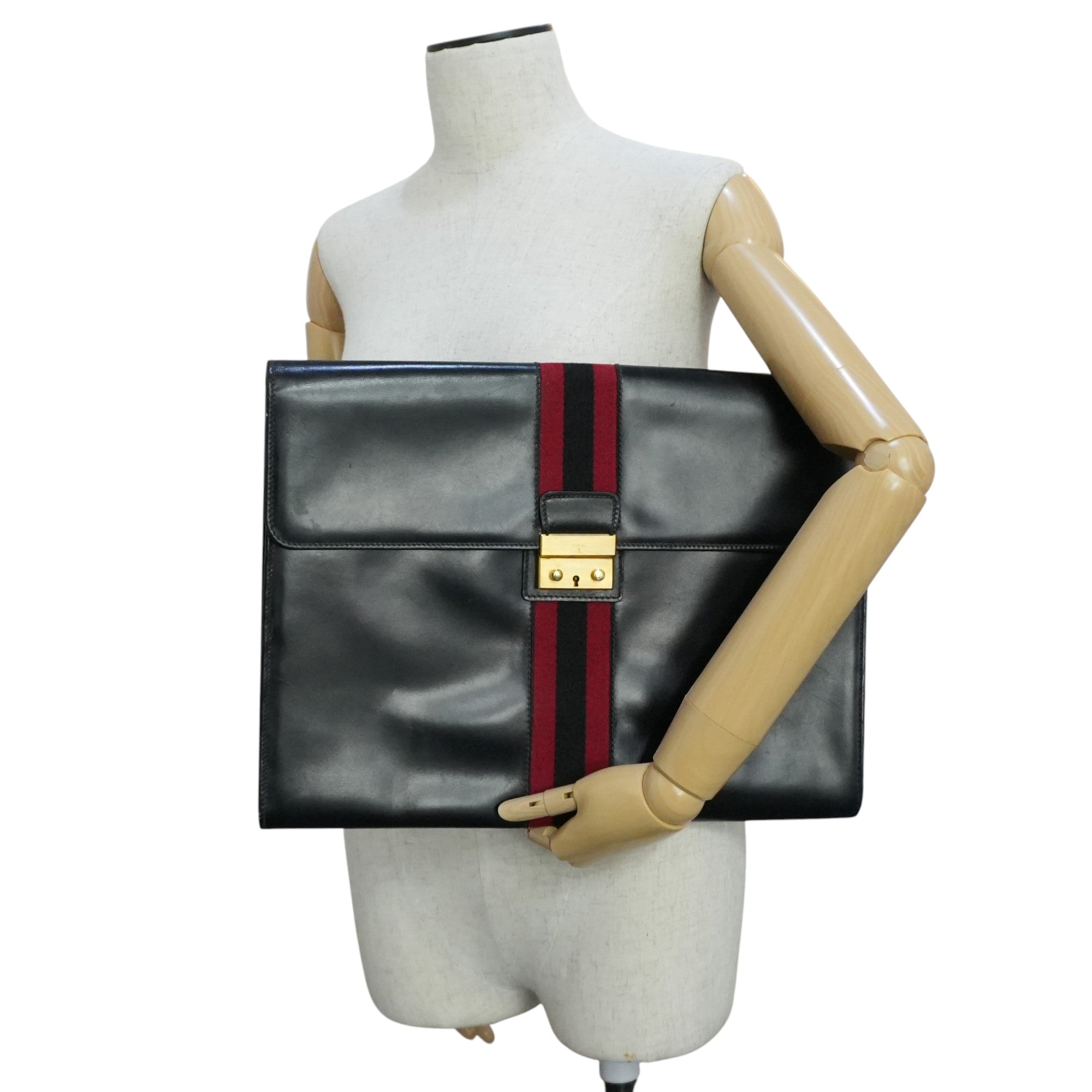 Pre-owned Gucci Laptop Case Black