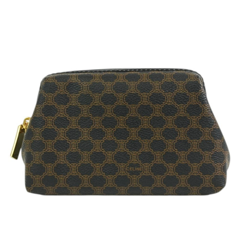 Pre-owned Celine Macadam Pouch Black