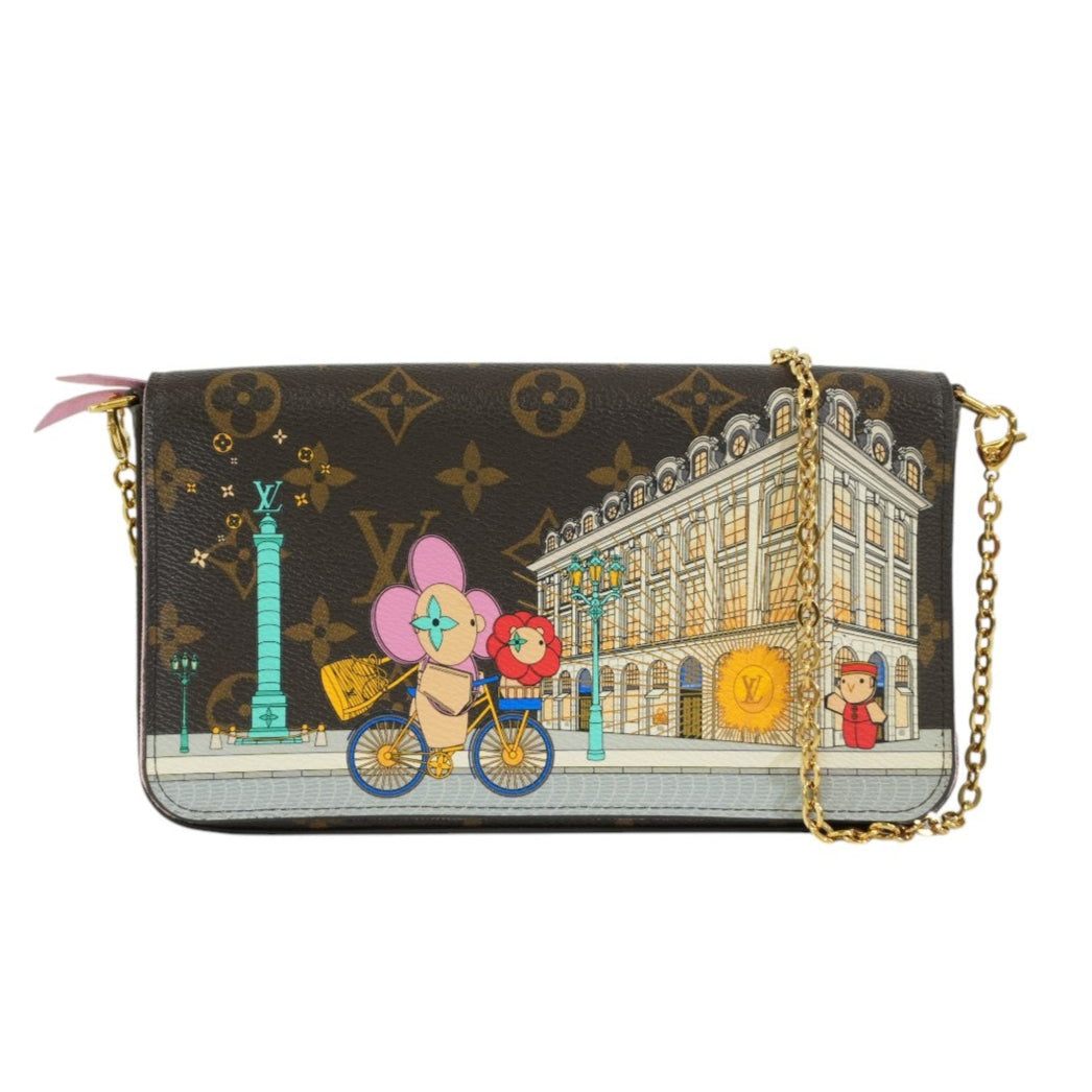 Pre-owned Louis Vuitton Monogram Felicie Pochette Vivienne Shoulder Bag