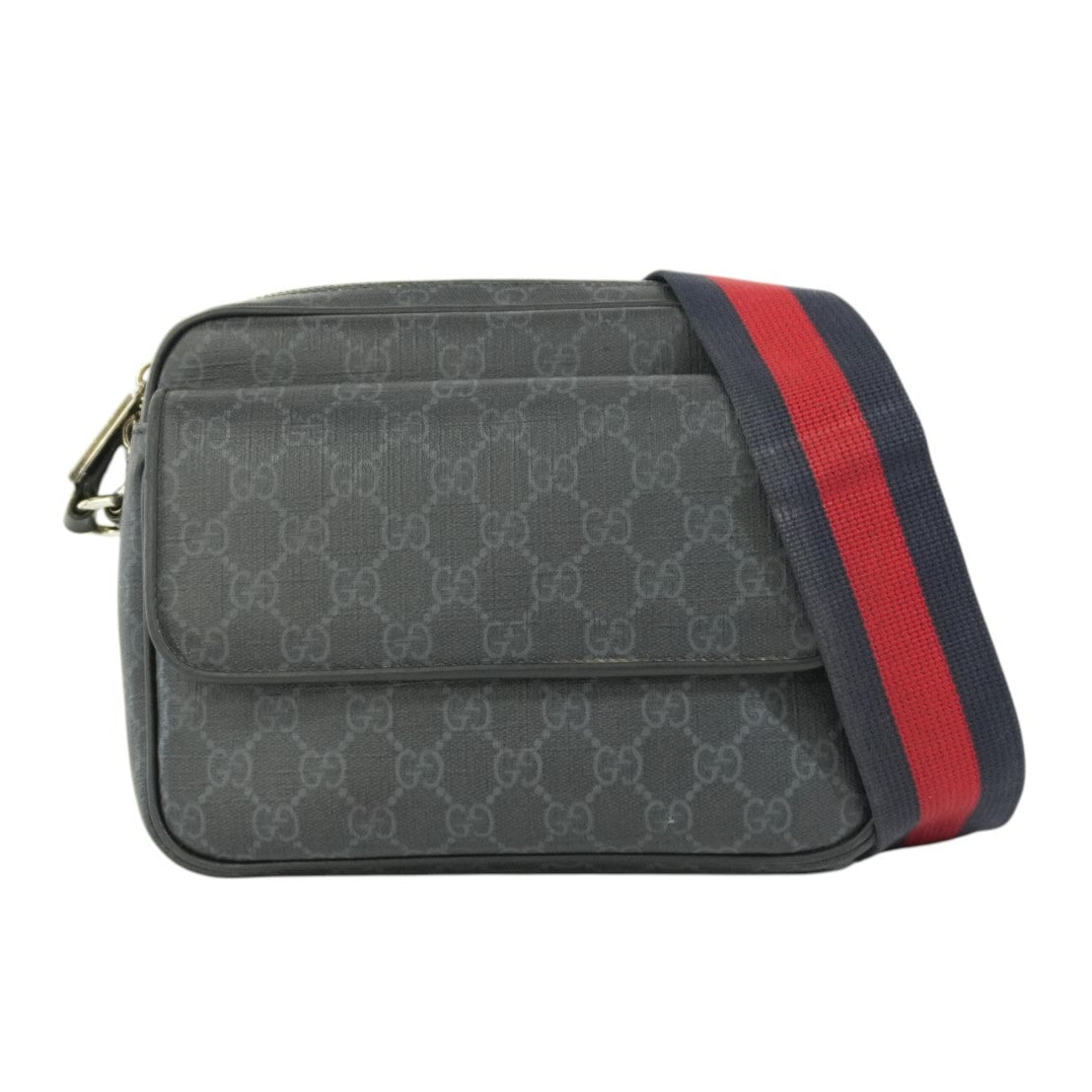 Pre-owned Gucci Guccisima Shoulder Bag Black