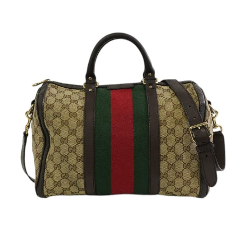 Pre-owned Gucci Two Way Ophidia Shoulder Bag Brown