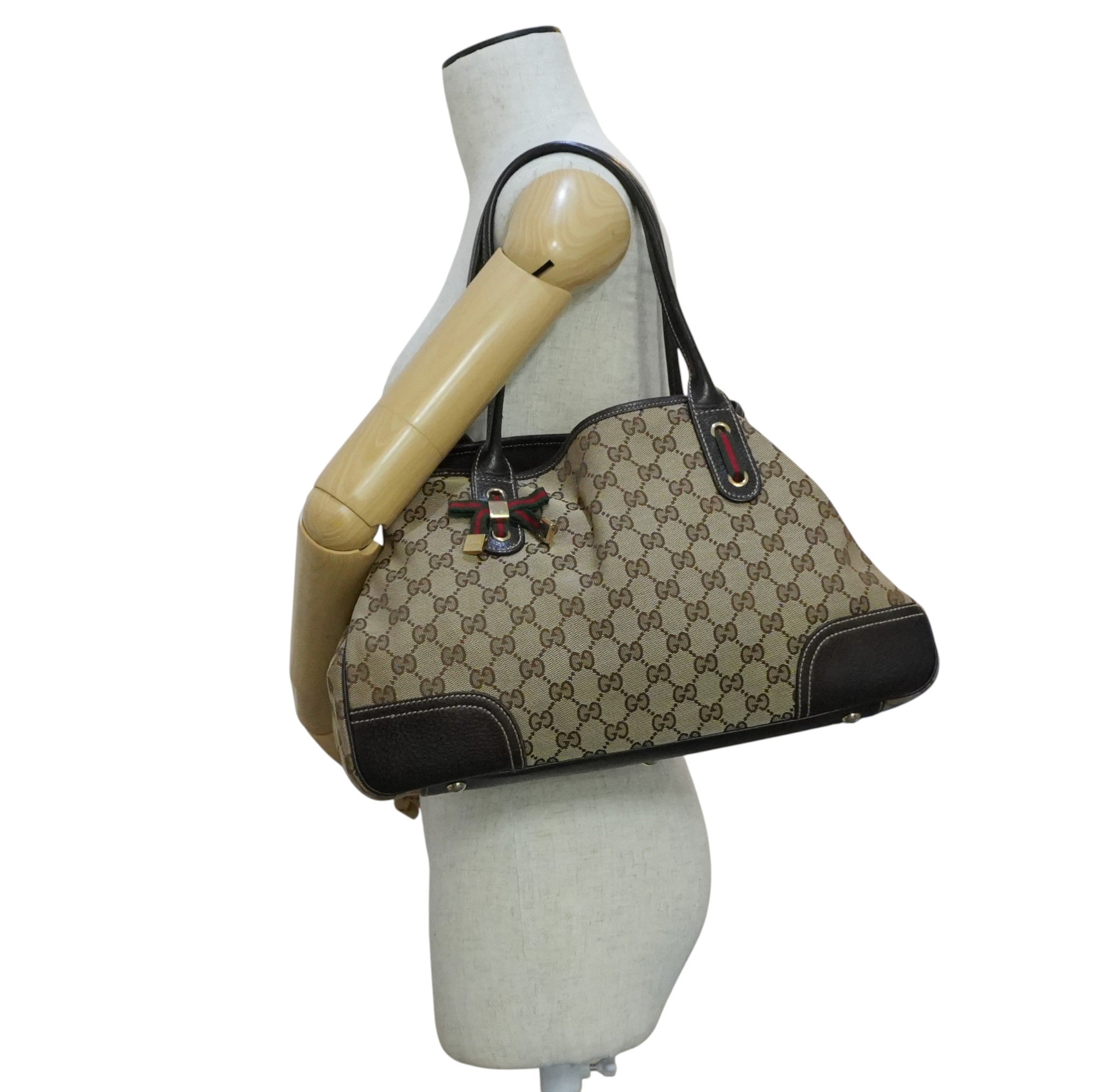 Pre-owned Gucci Ophidia Tote Bag Brown