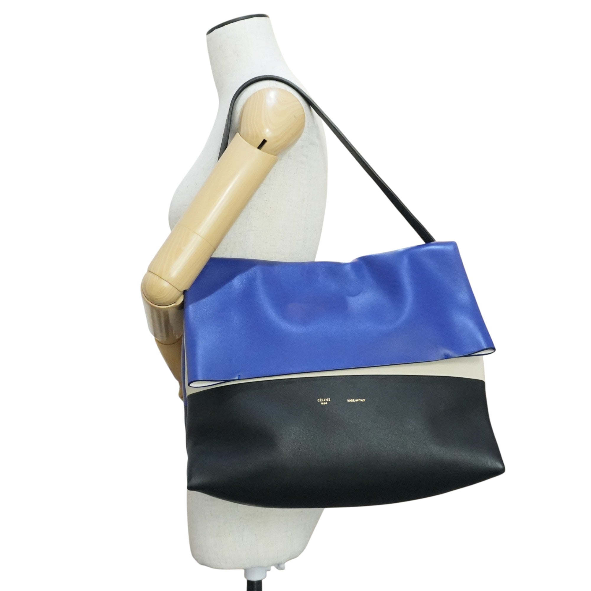 Pre-owned Celine All Soft Tricolor Tote Bag Blue