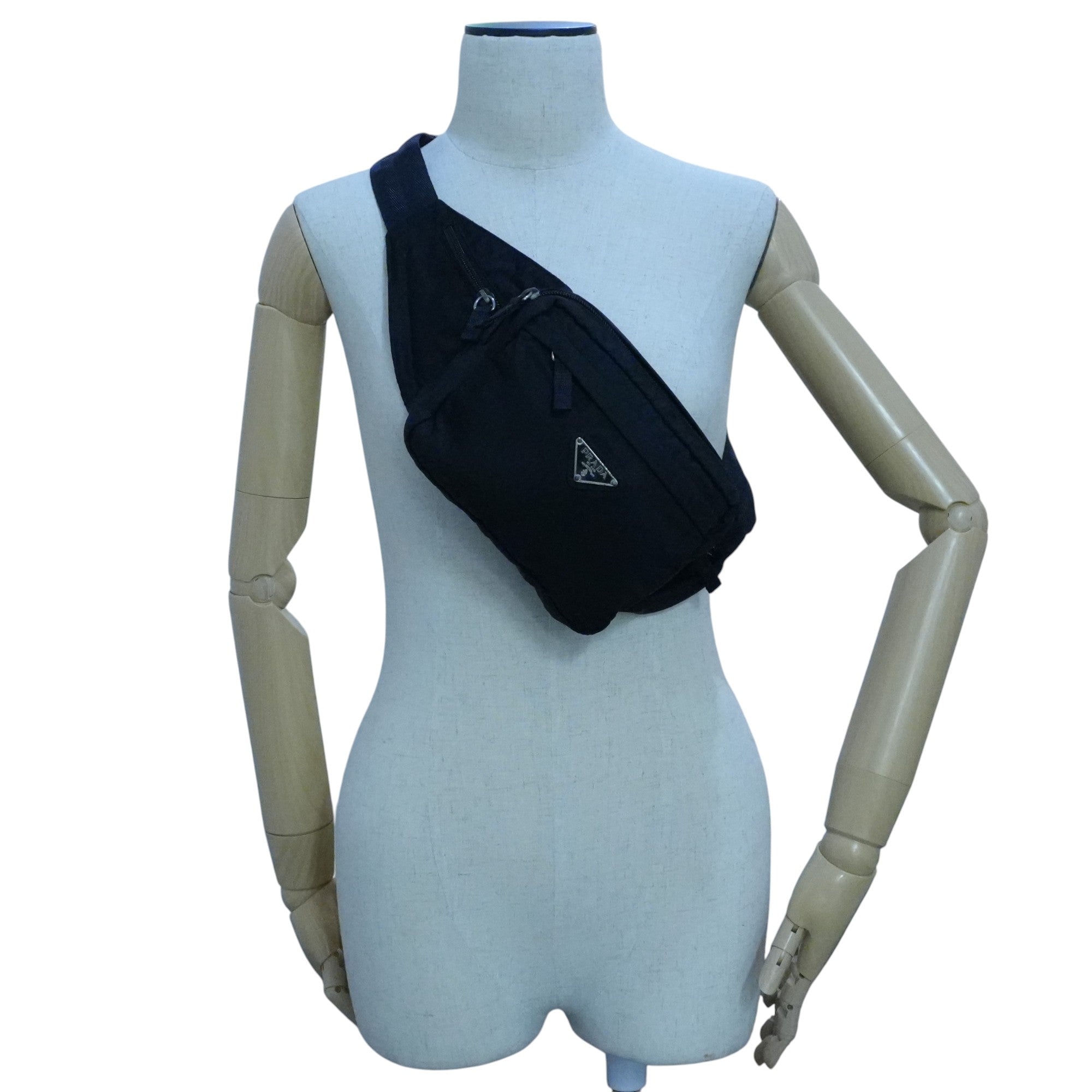 Pre-owned Prada Nylon Body Bag Black