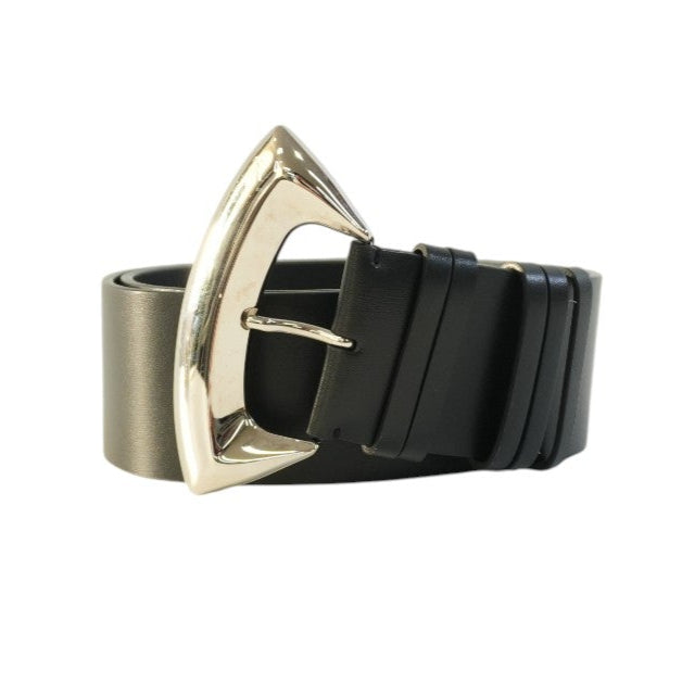 Pre-owned Louis Vuitton Leather Belt Size 80 Black