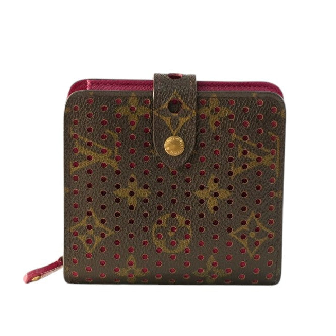Pre-owned Louis Vuitton Monogram Perforated Compact Wallet
