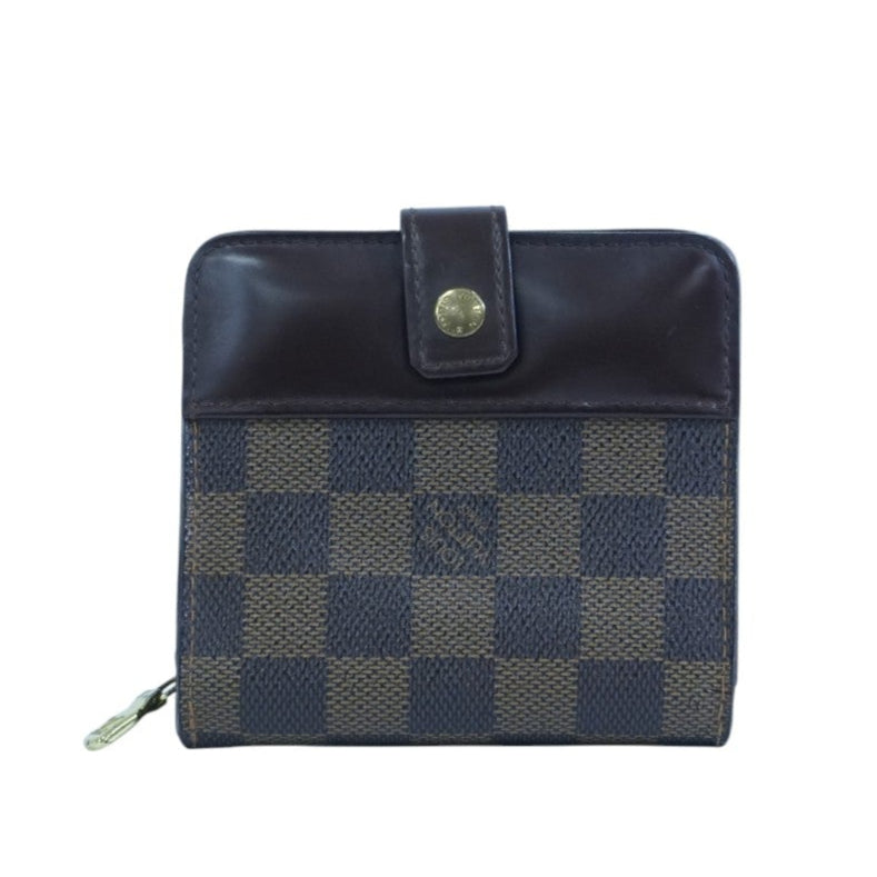Pre-owned Louis Vuitton Damier Ebene Compact Wallet